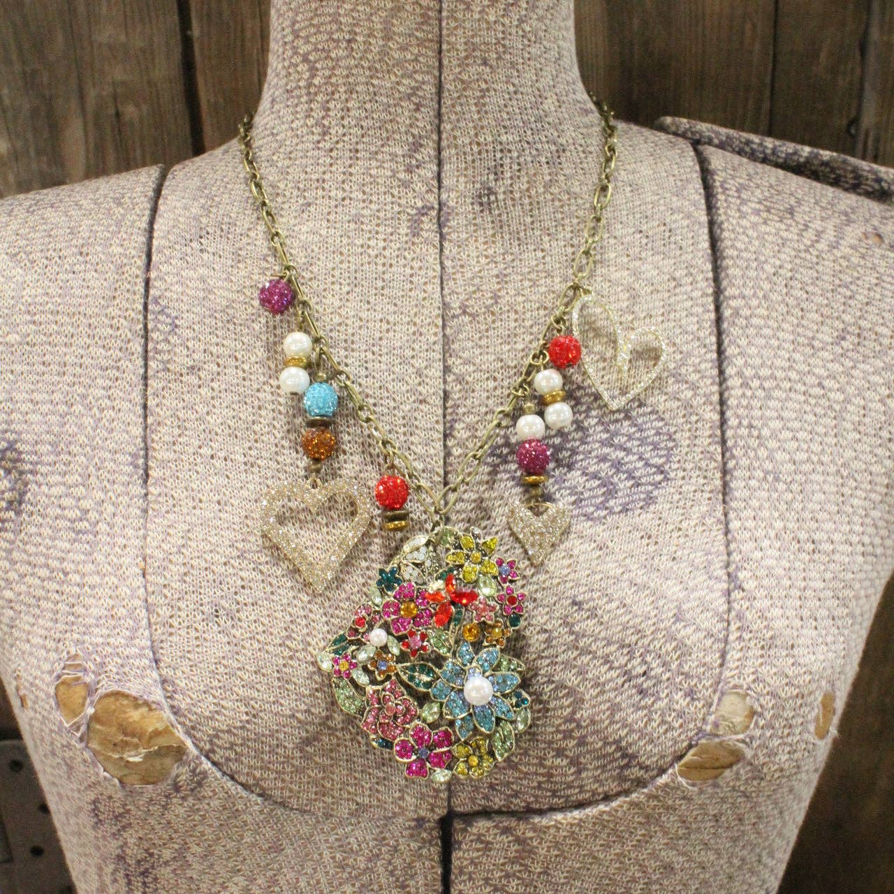 Cheerful Heart Charm'd Necklace