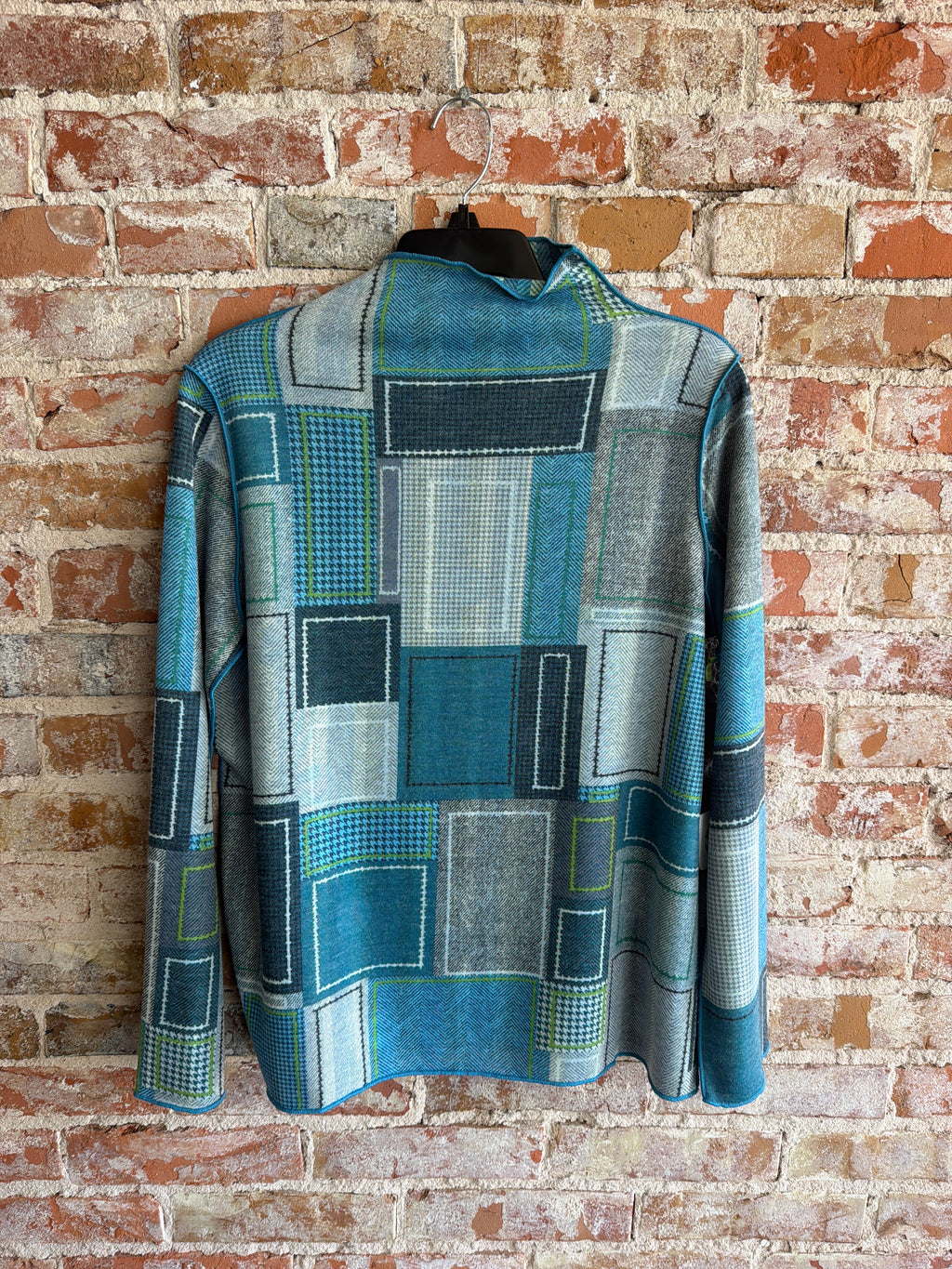 Trisha Tyler Green/Blue Patchwork Reversible