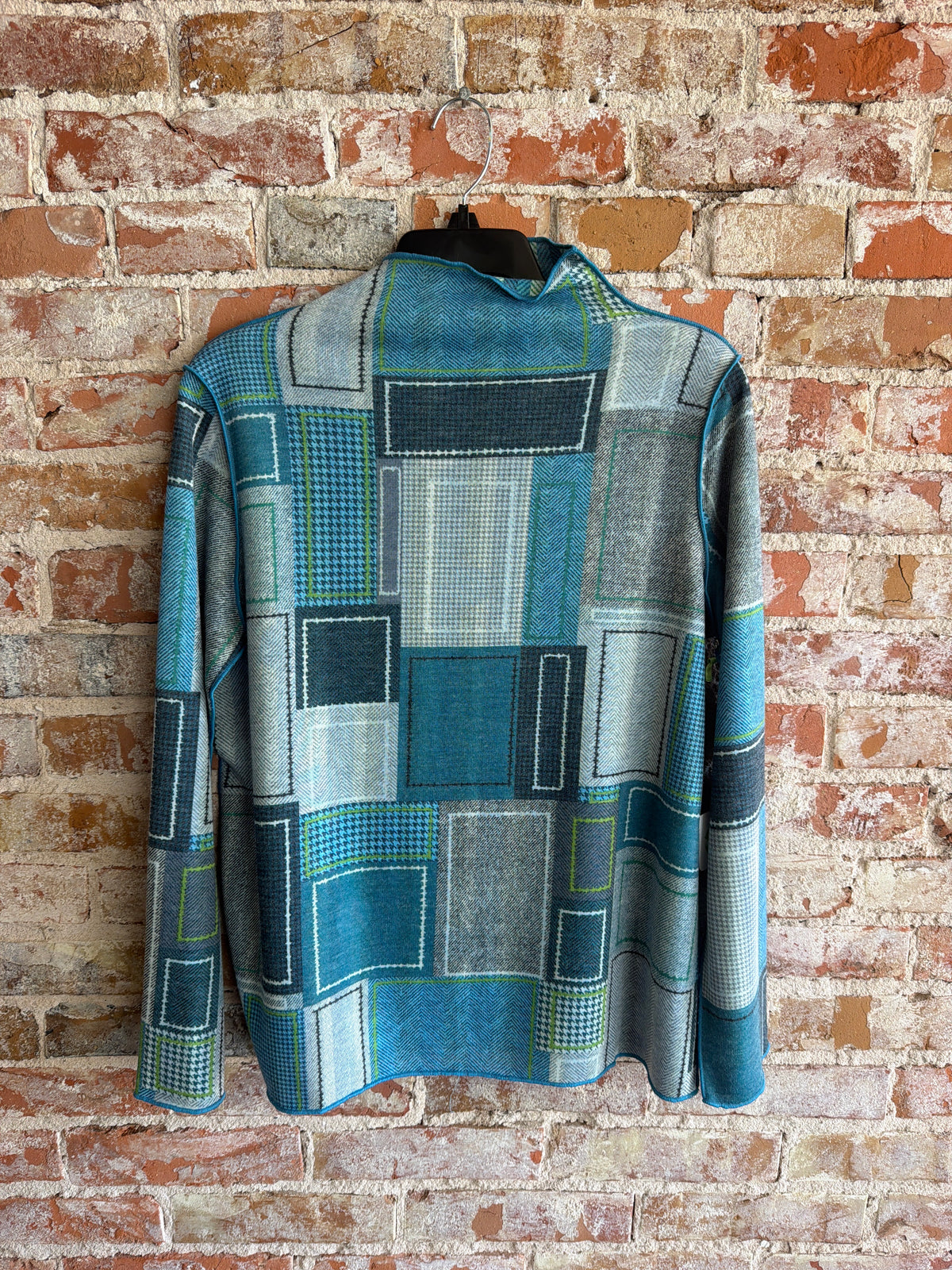 Trisha Tyler Green/Blue Patchwork Reversible