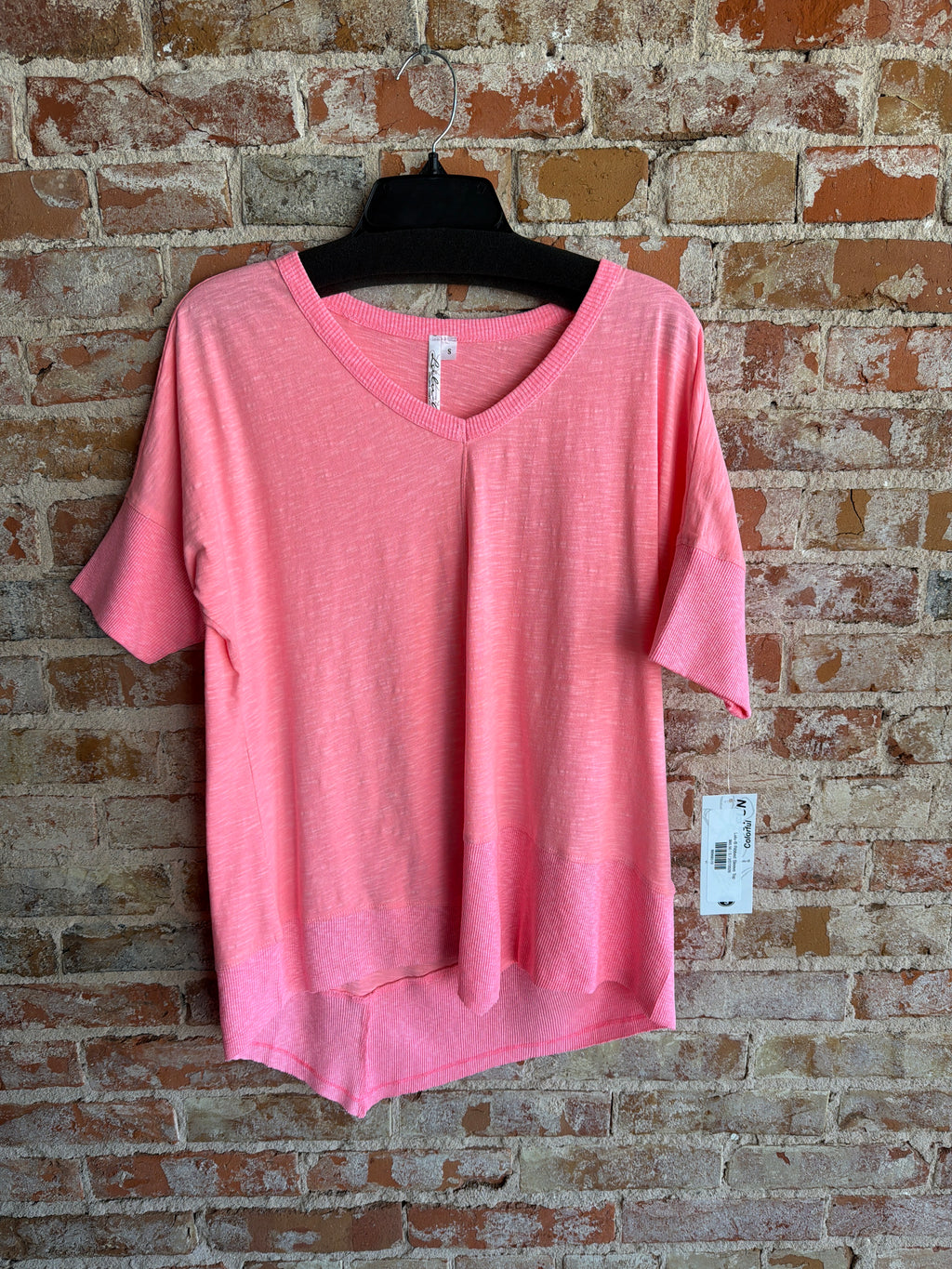 Lulu-B Ribbed Sleeve Top