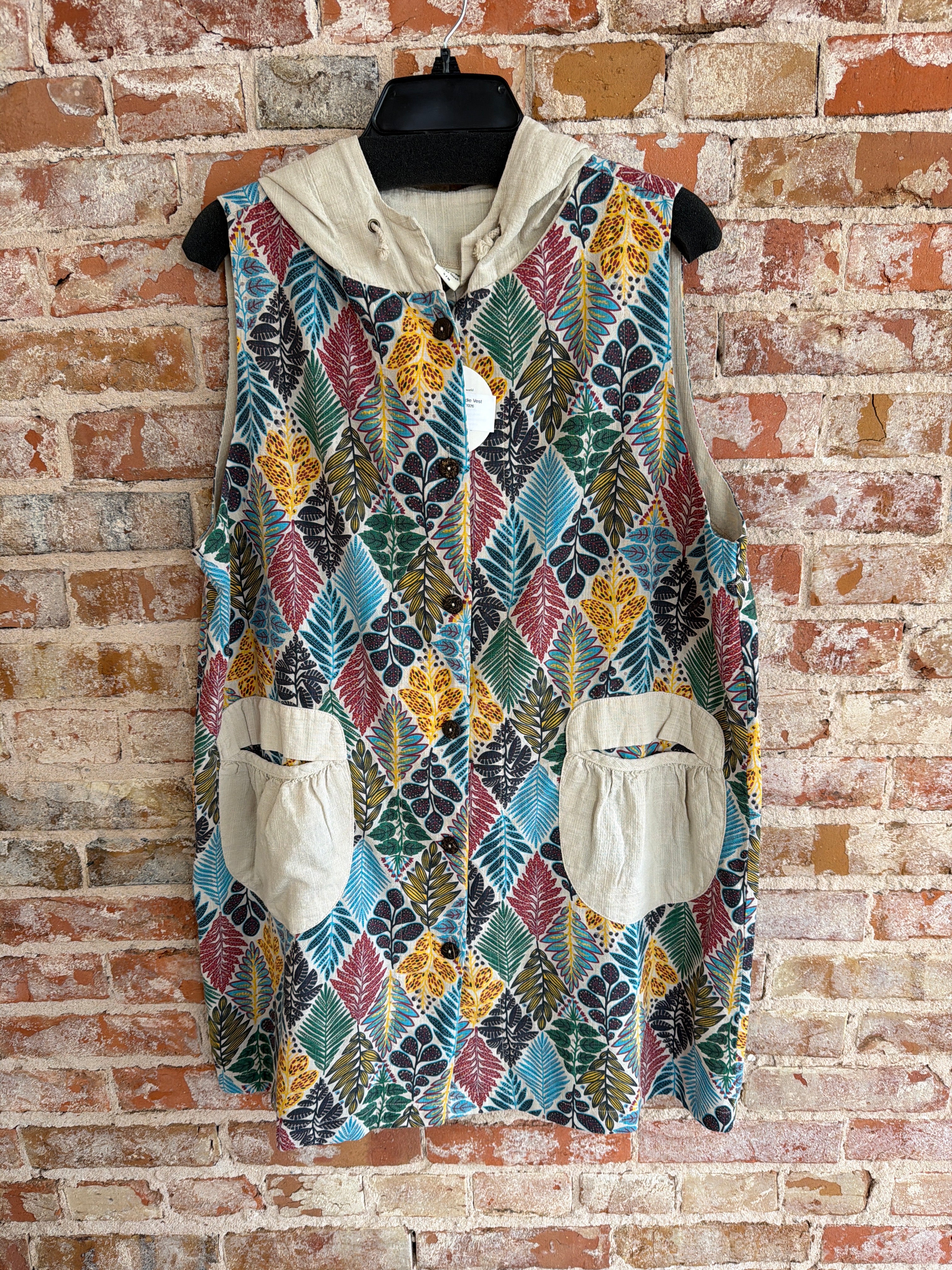 Inoah Button up Hoodie Vest