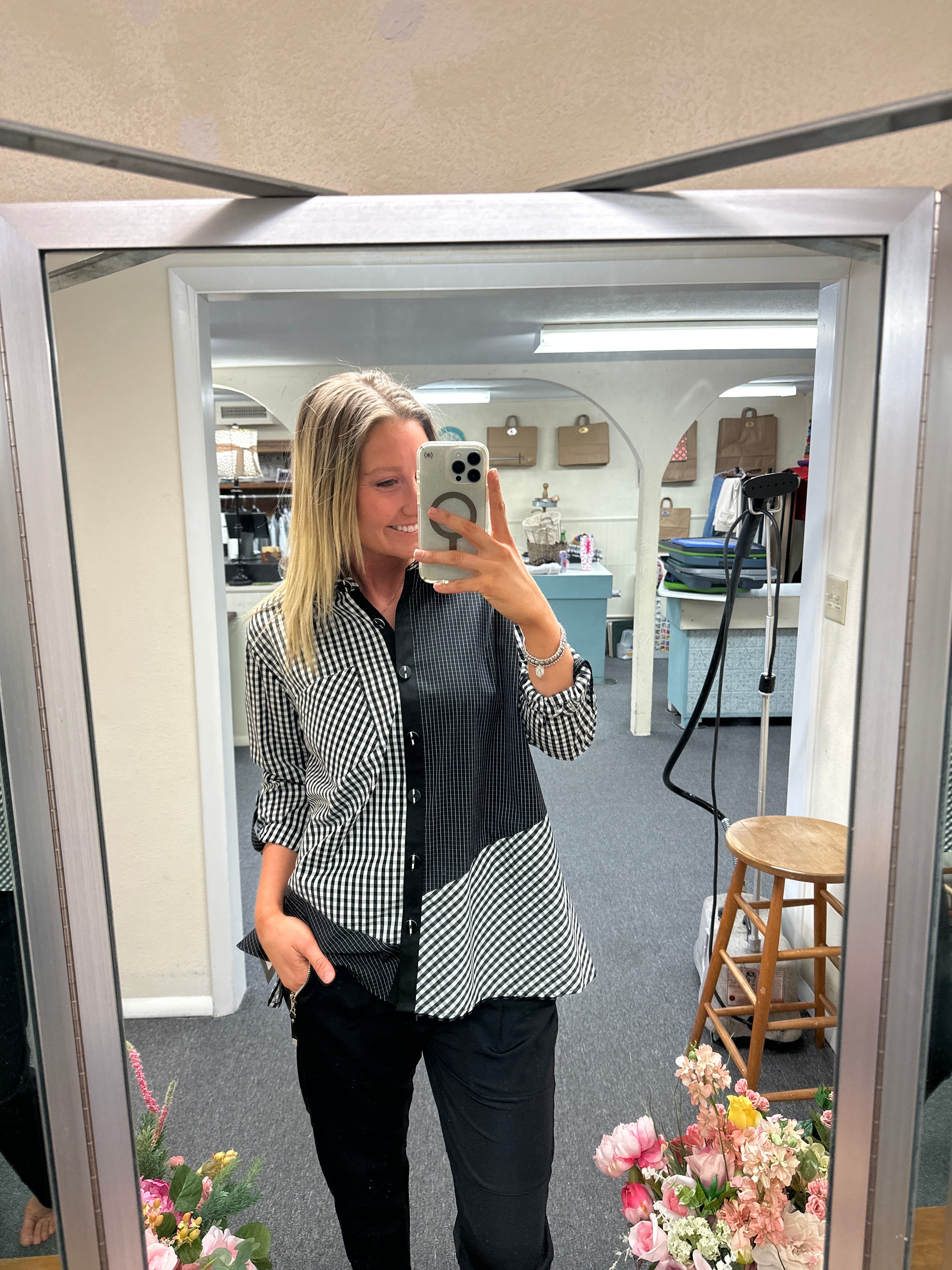 Multiples 3/4 Cuffed Top