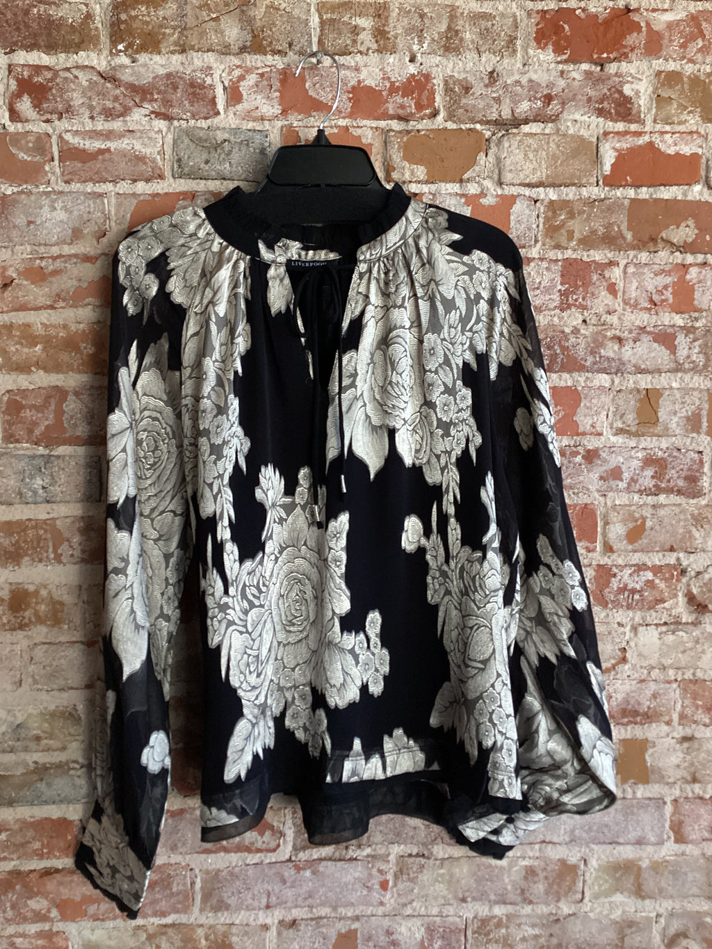 Liverpool Long Sleeve Woven Top