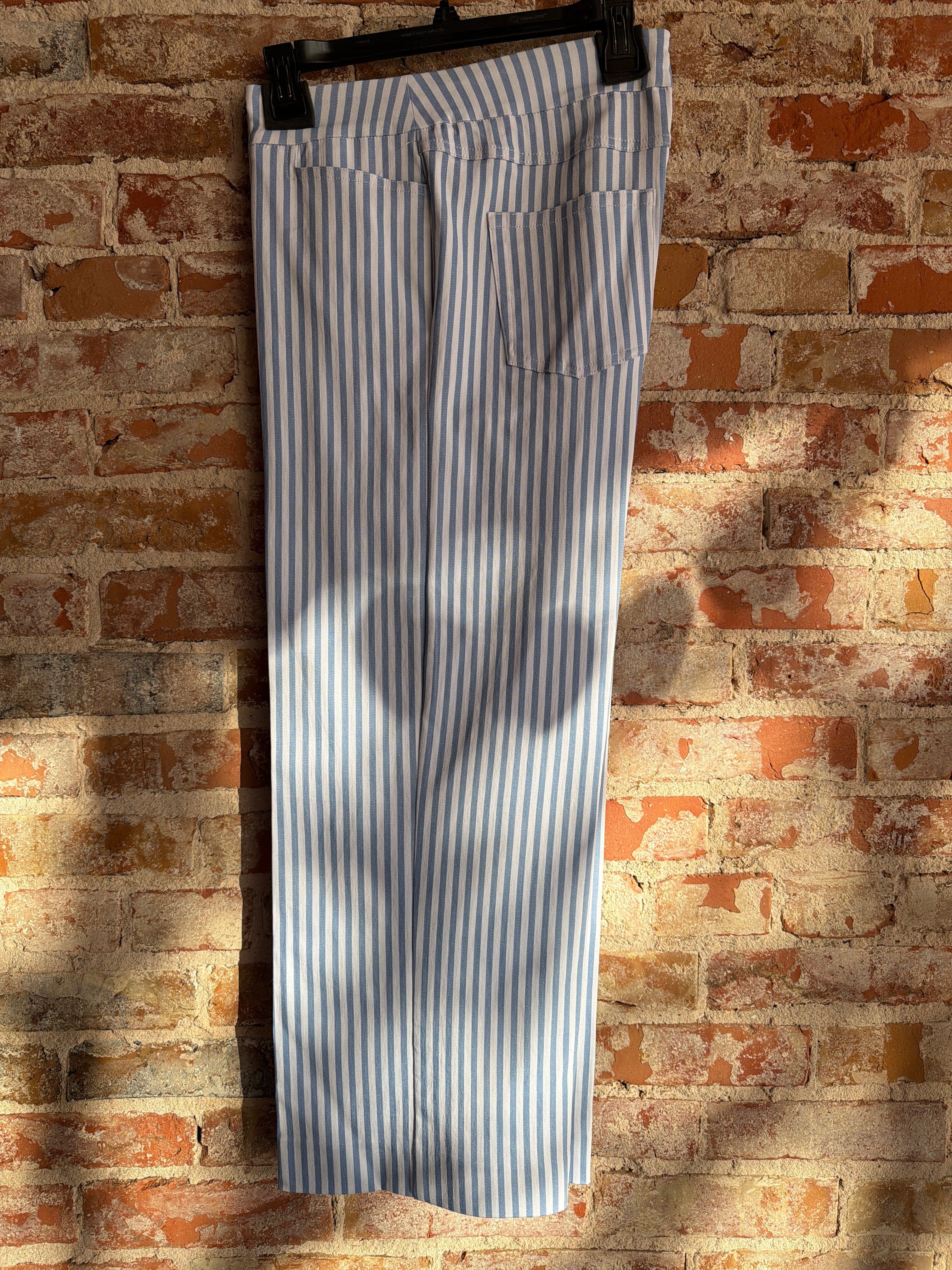 Thin Her Wide Leg Crop Pant Striped