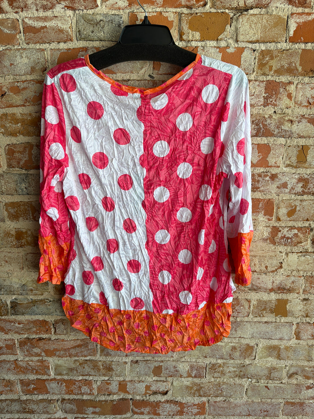 Shana Dot Crinkle Top
