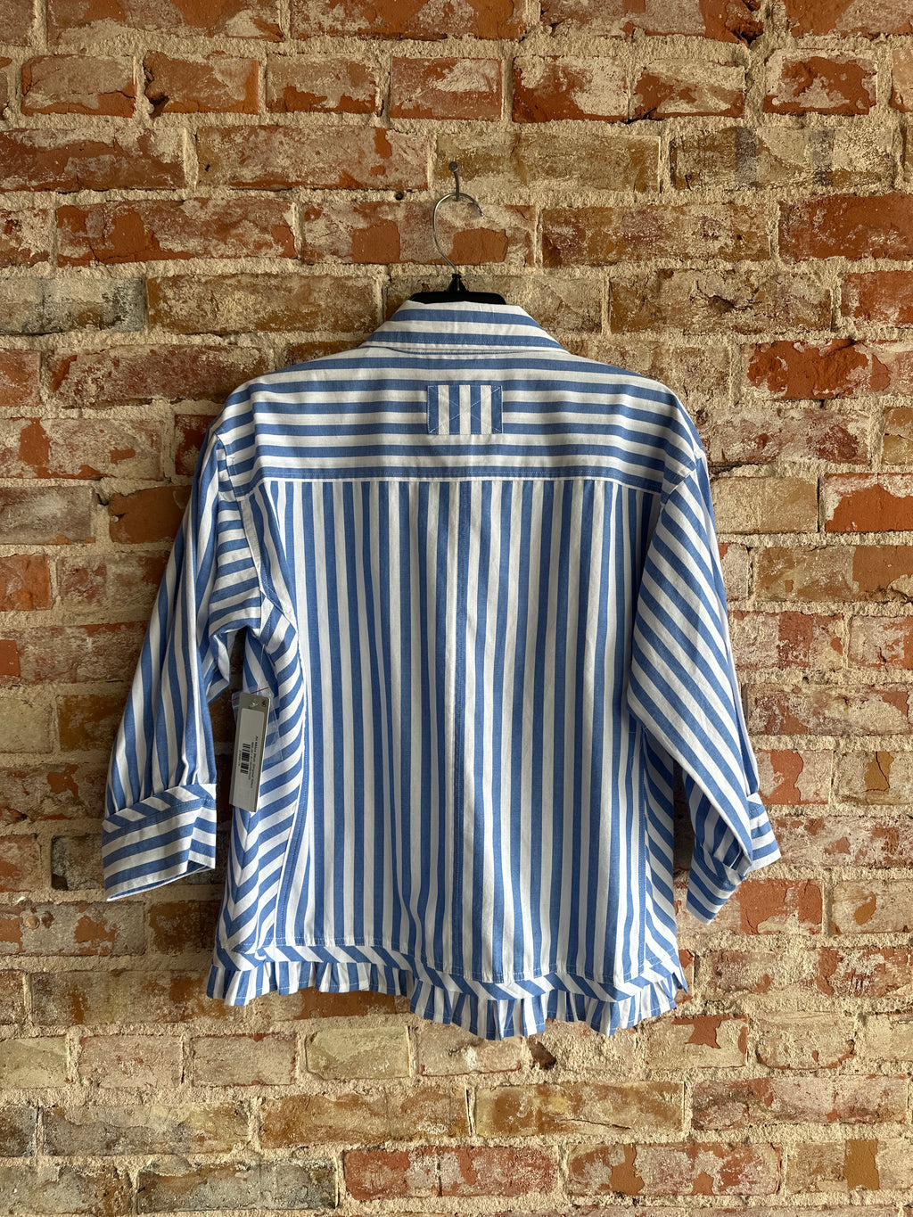 Ali Miles Blue Striped Shirt