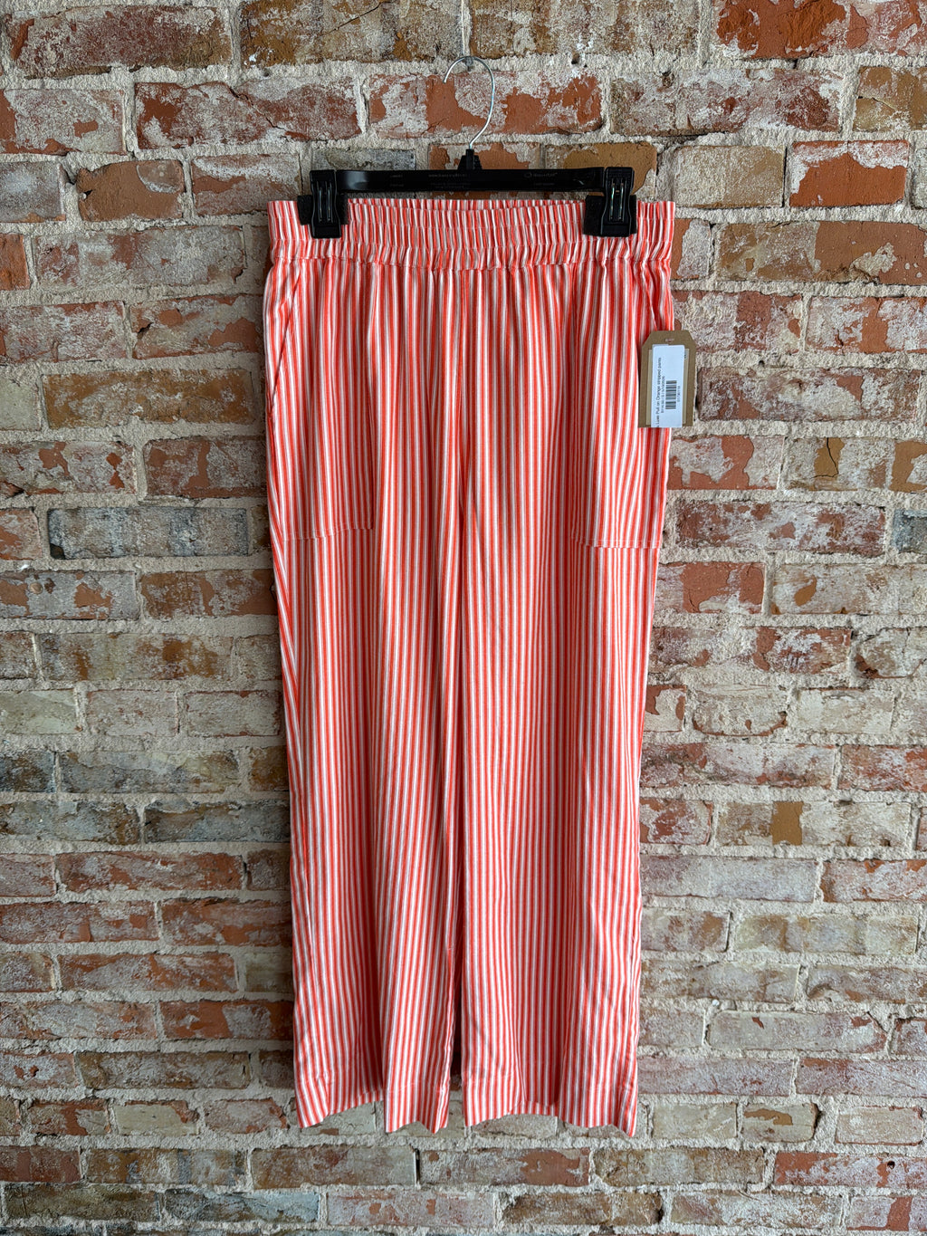 Tru Luxe Pull on Orange stripped pants