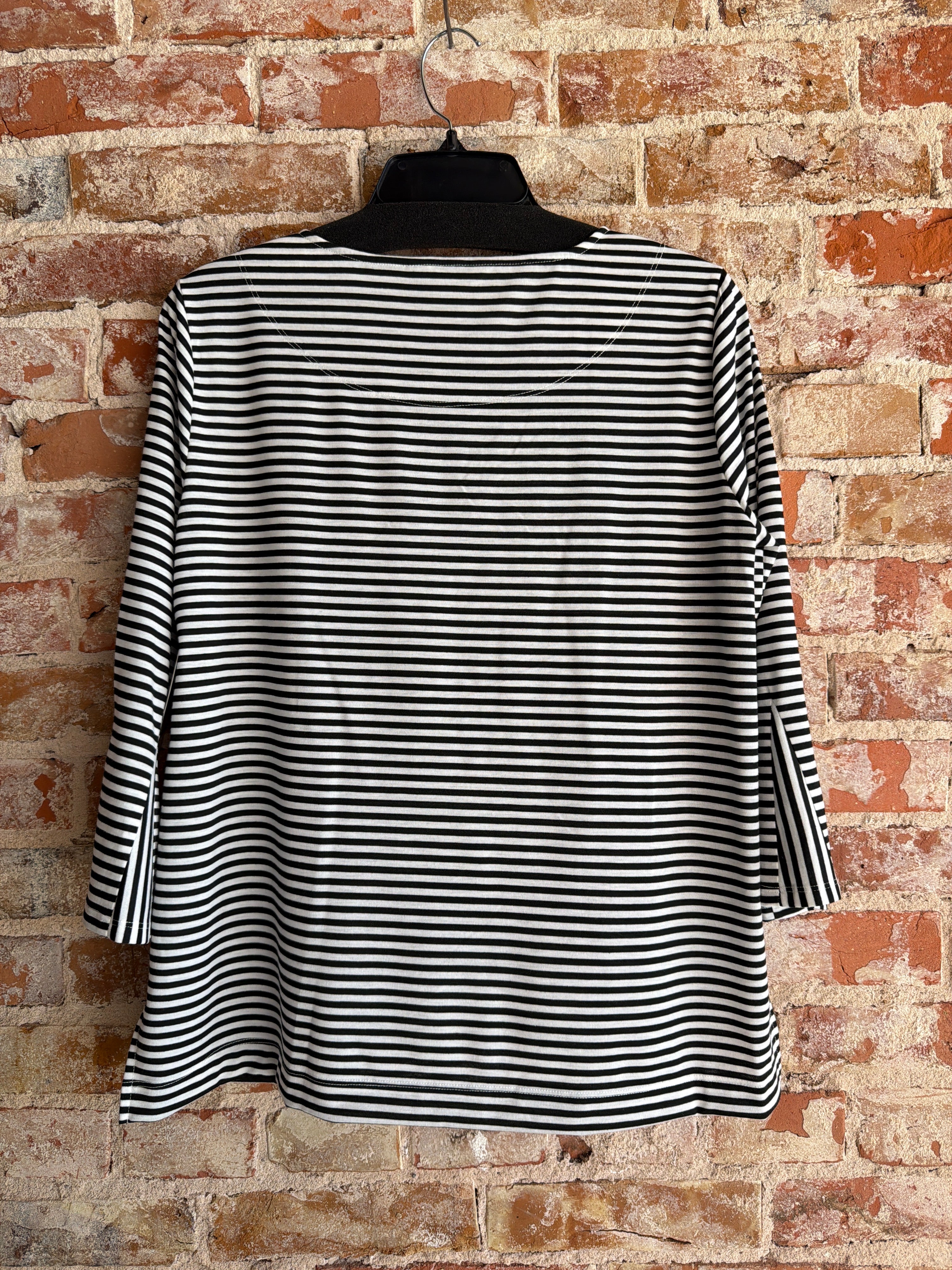 Multiples 3/4 Boat Neck Top