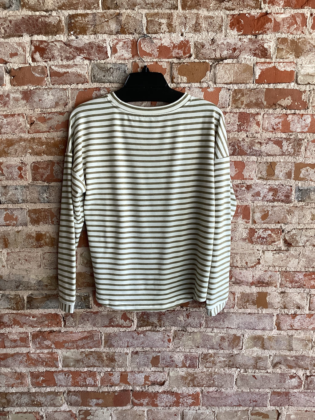 Tribal Crew NK Multi Striped Sweater