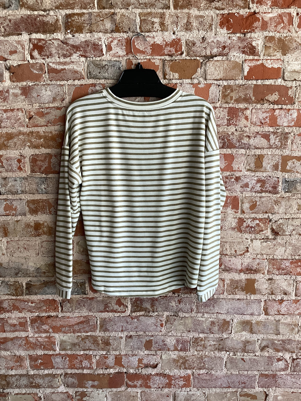 Tribal Crew NK Multi Striped Sweater