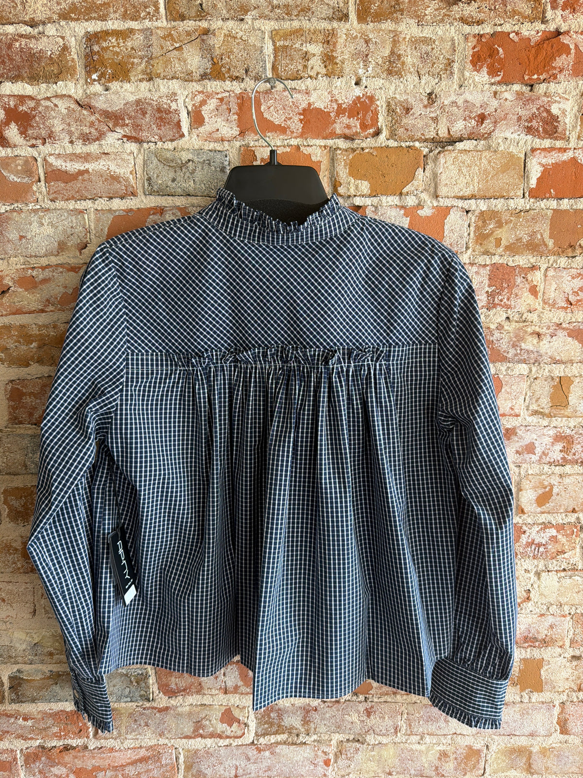 APNY Midnight Ruffle Top