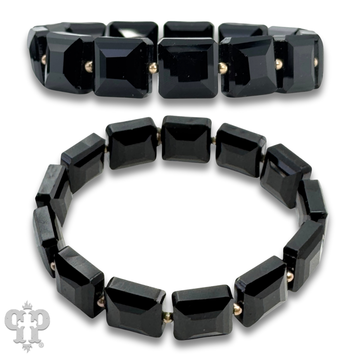 Pink Panache Faceted square bead bracelet - LC