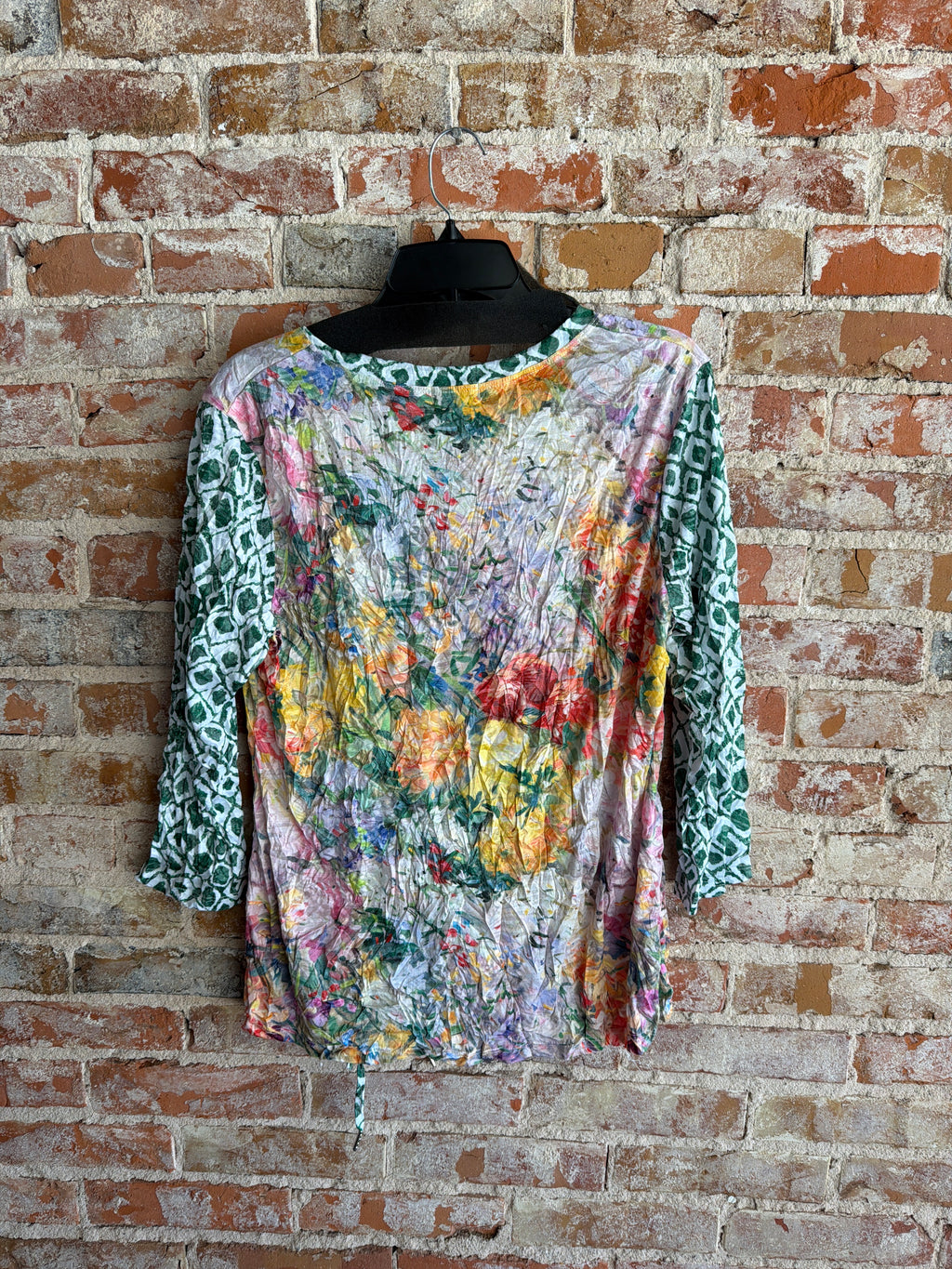 Shana Crinkle Drawstring Top