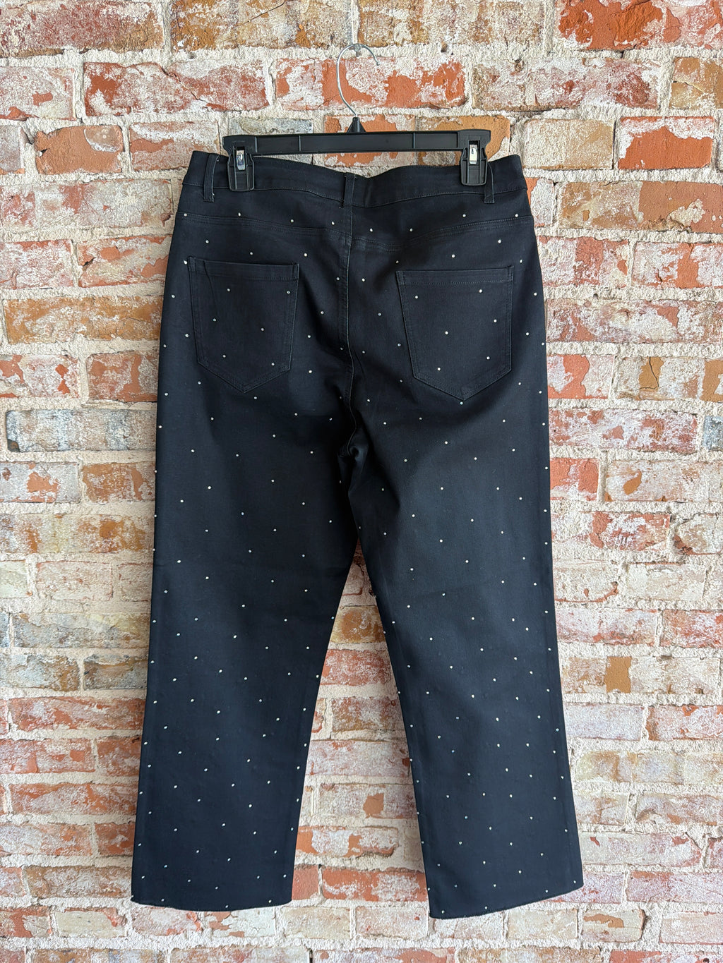 Lulu-B Sprinkled Rhinestone Ankle Pant