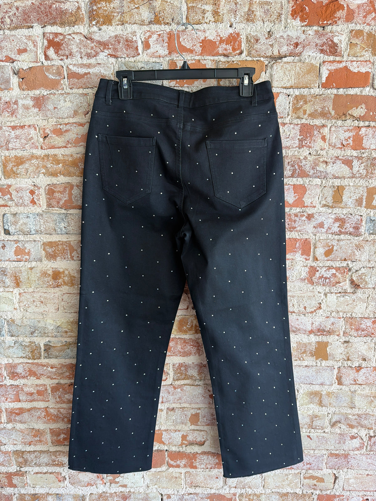 Lulu-B Sprinkled Rhinestone Ankle Pant