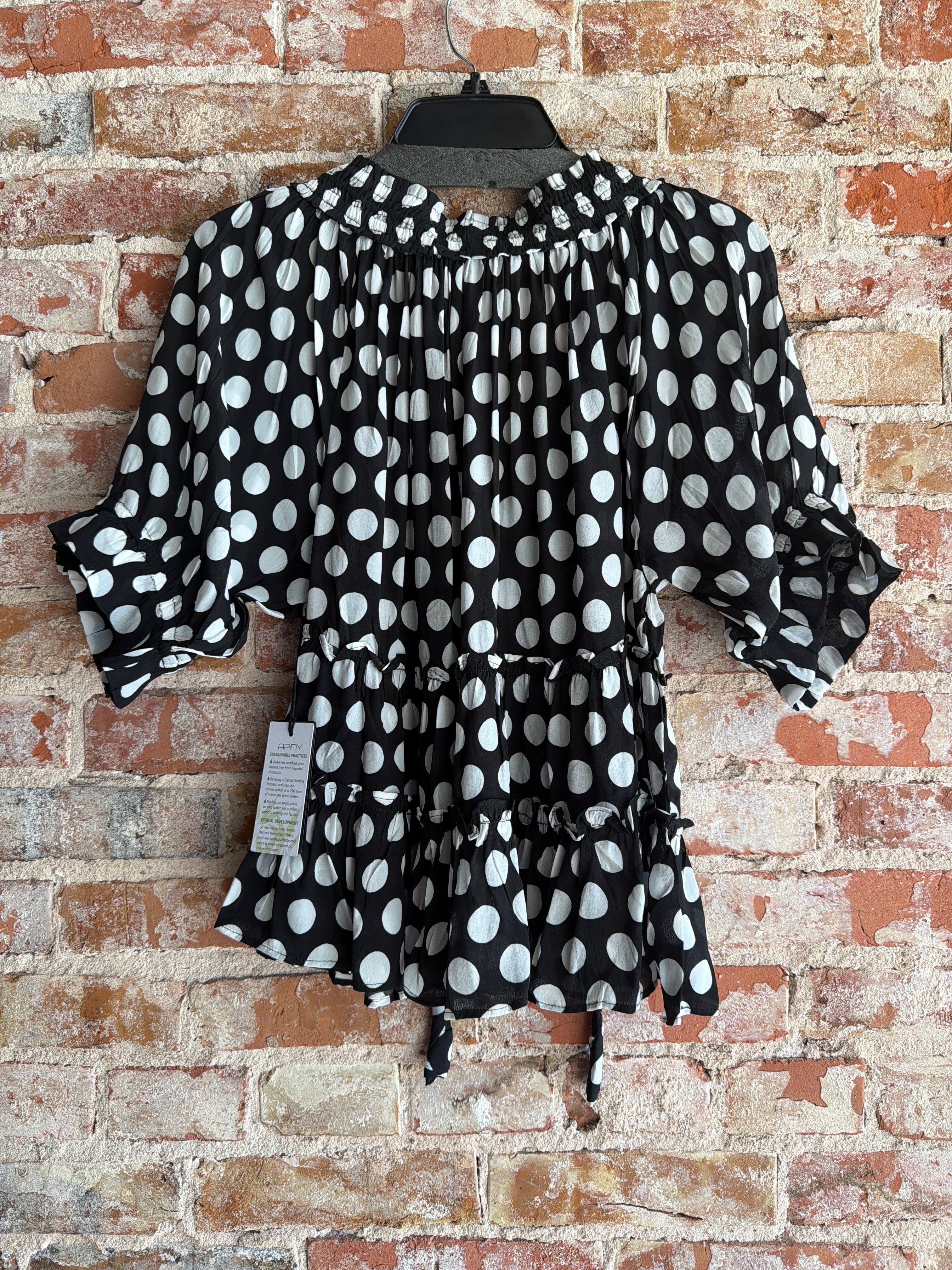 APNY Ruched Neck Top