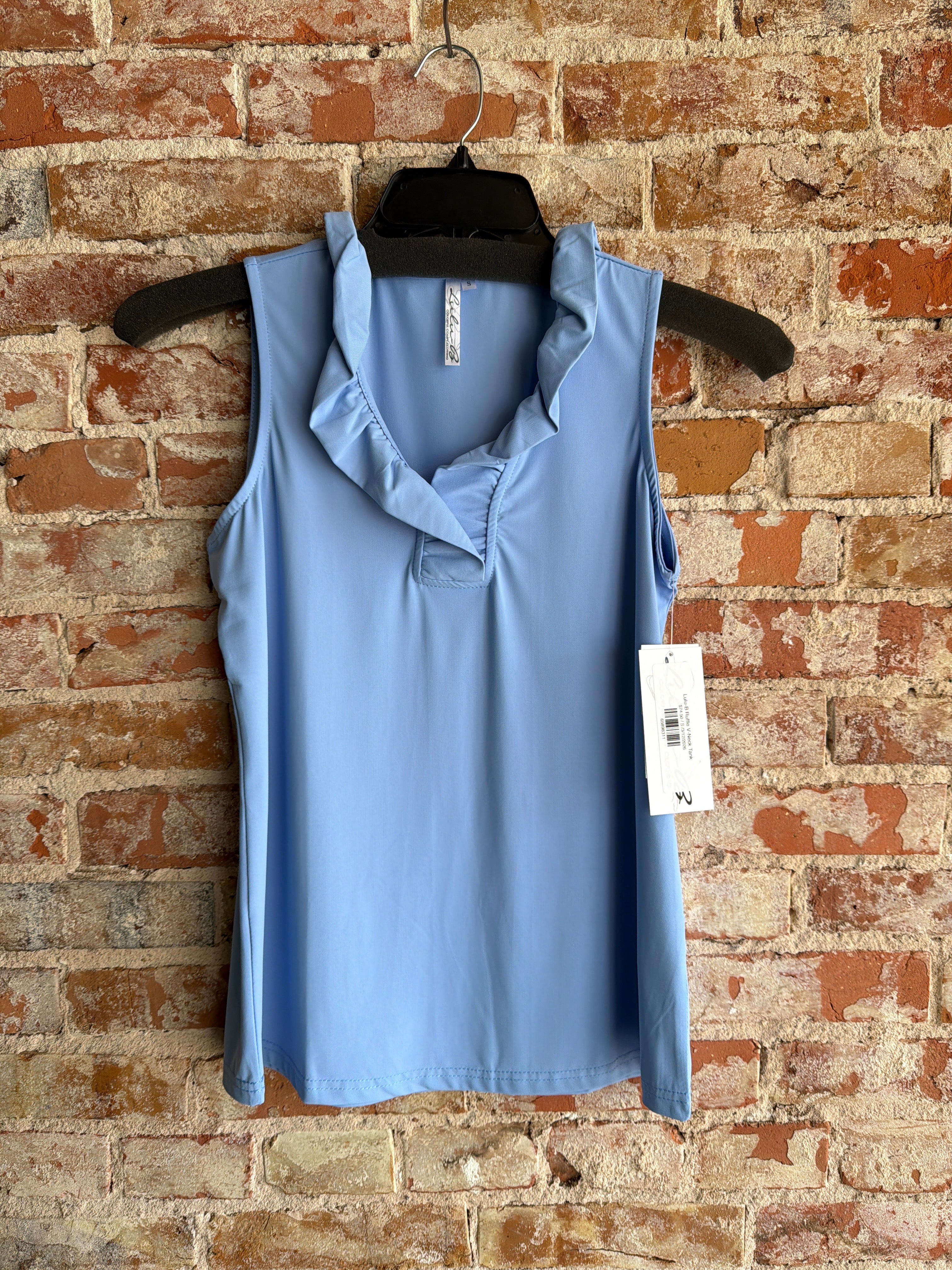 Lulu-B Ruffle V-Neck Tank