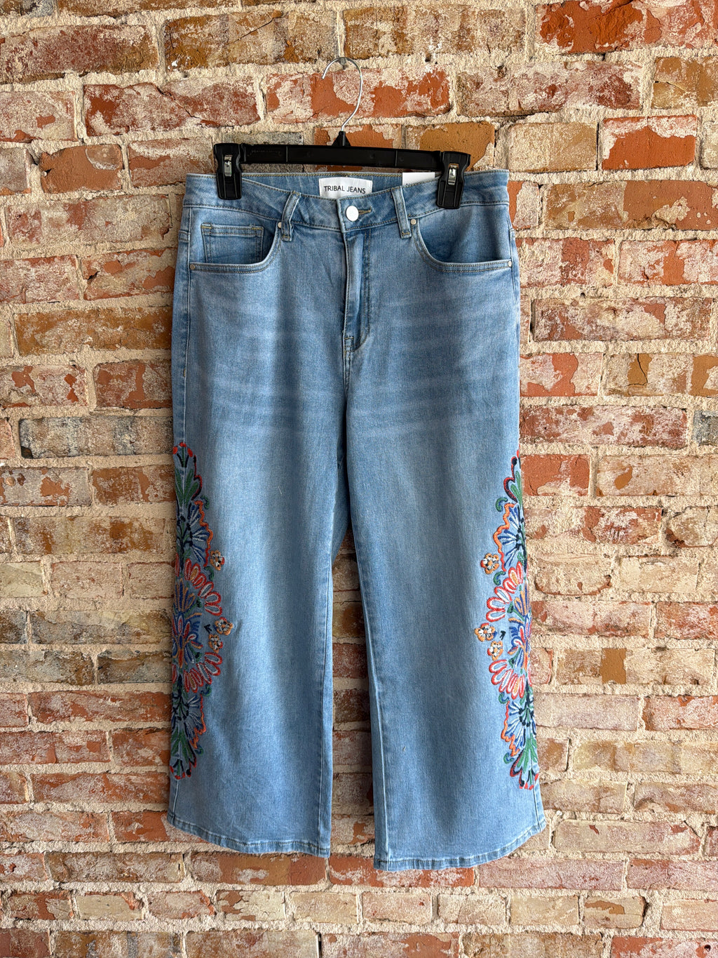 Tribal Wide Leg Crop Jean