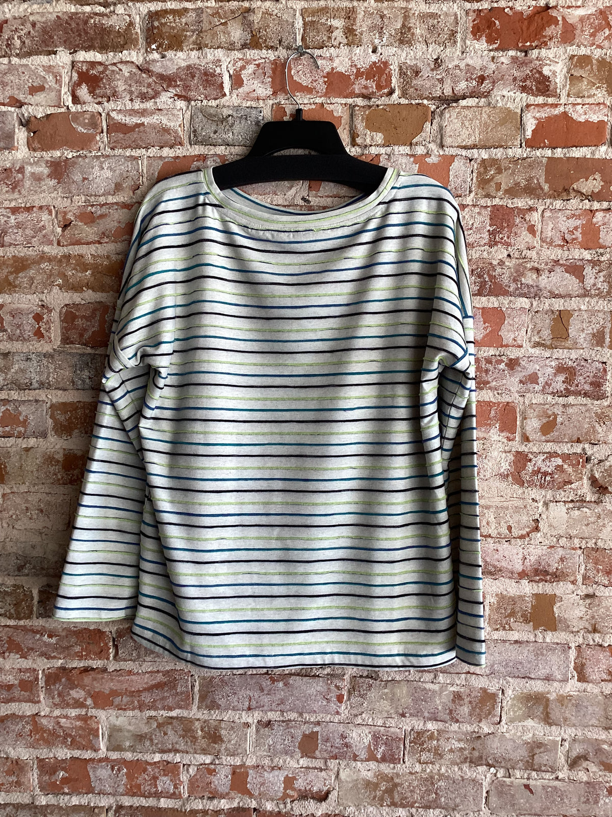 A La Carte Stripe Long Sleeve Knit Top