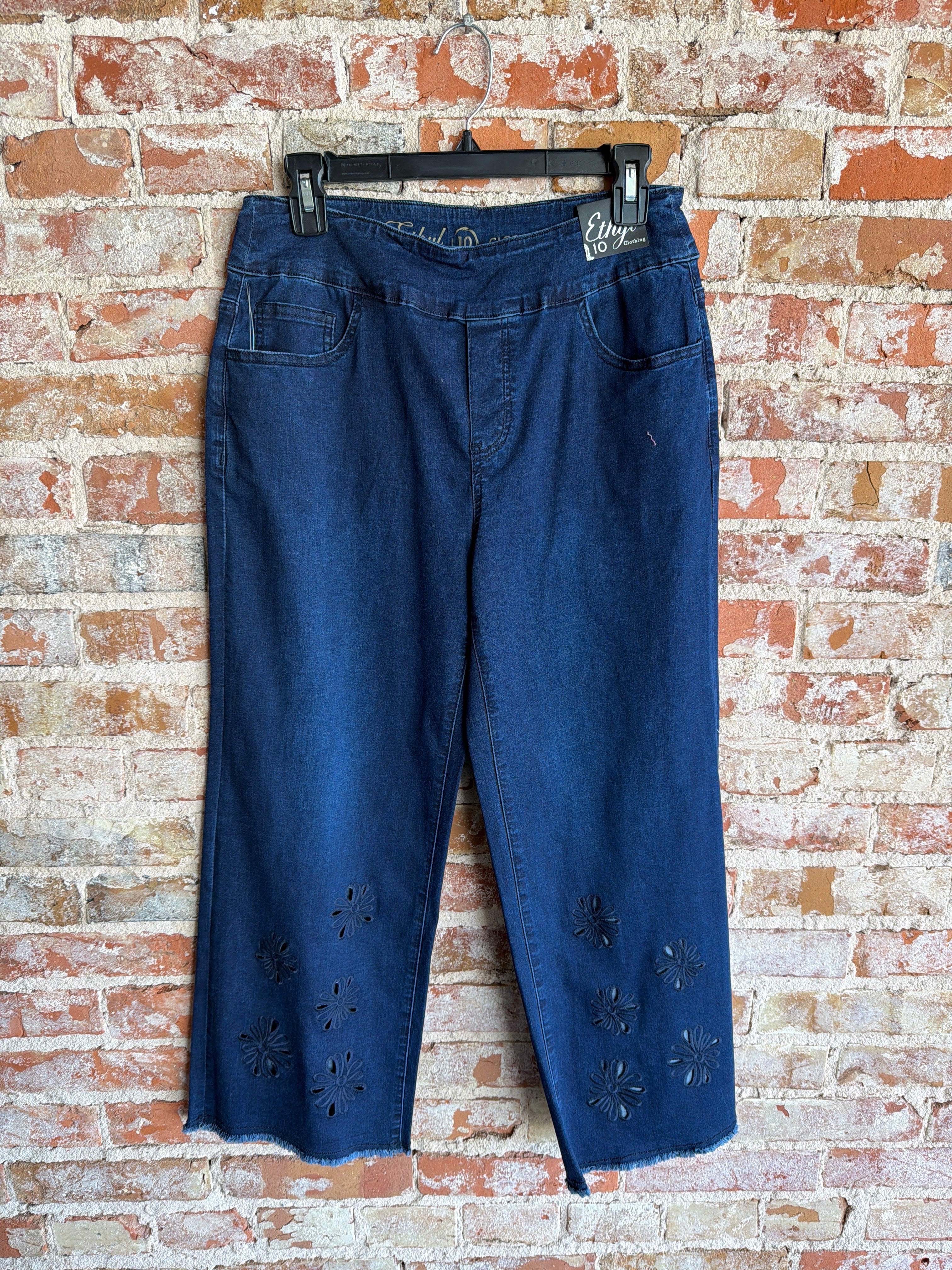 Ethyl Flower Cutout Jean