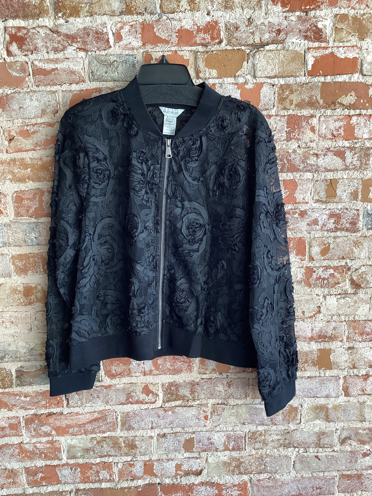 Multiples Zip Lace Jacket