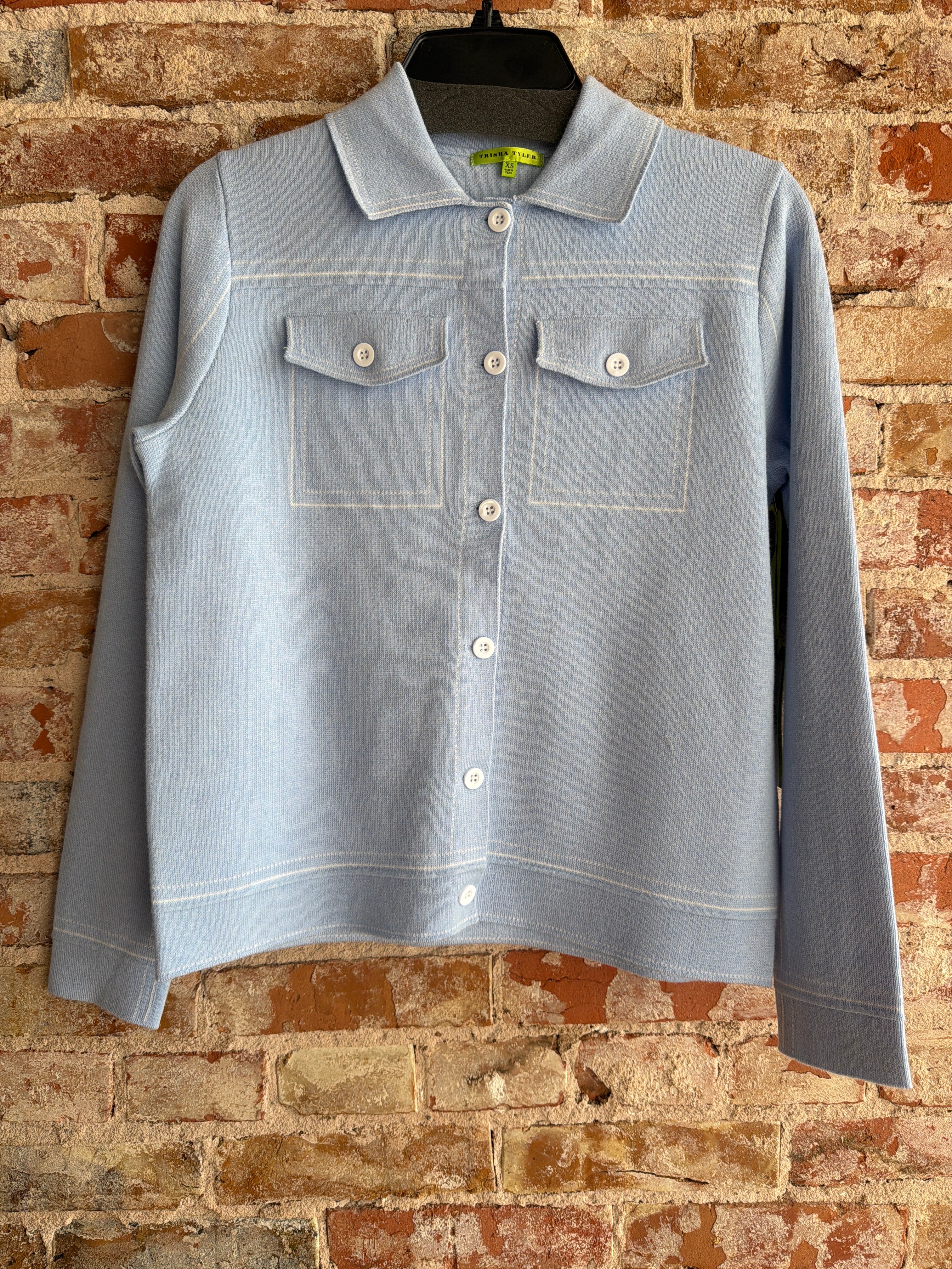 Trisha Tyler Knit Button up