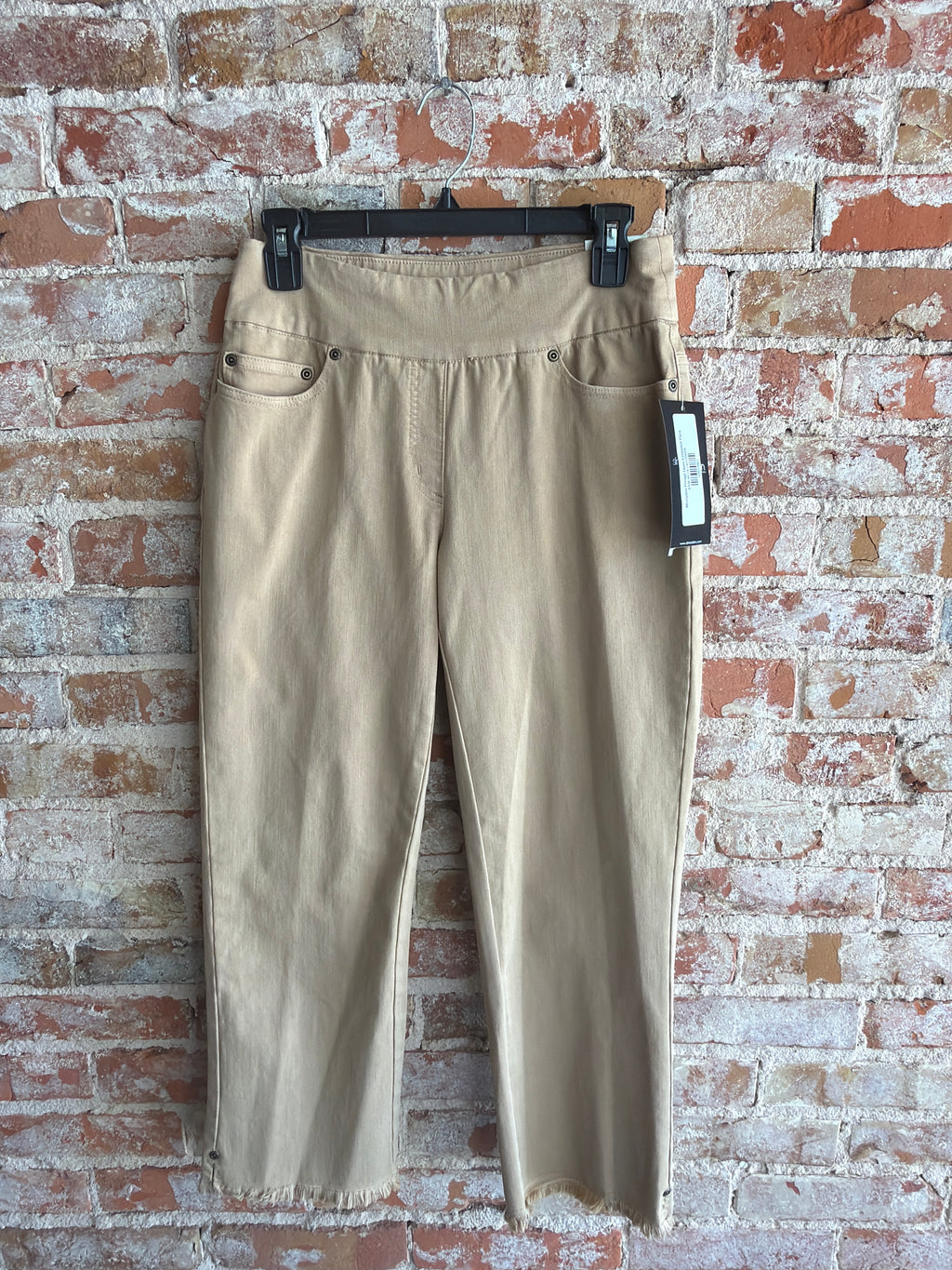 Multiples Fringe Hem Cropped Pant