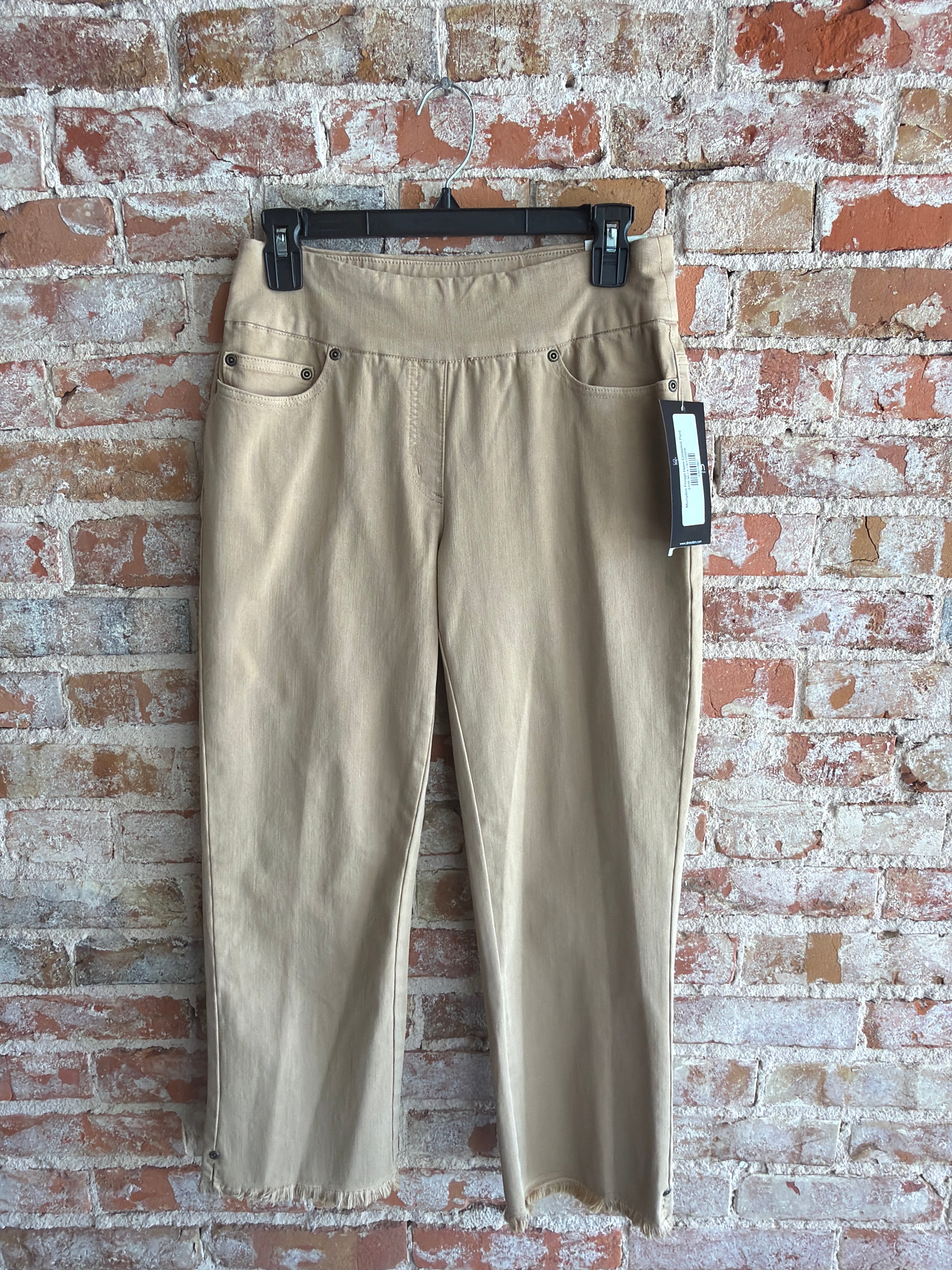 Multiples Fringe Hem Cropped Pant