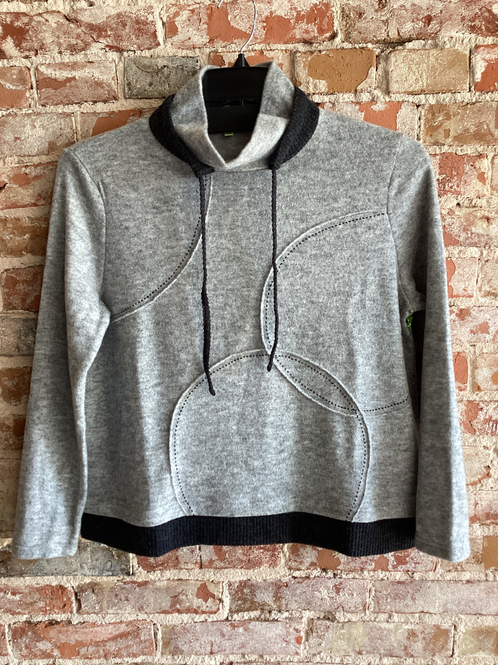 Trisha Tyler Fleece Circle Pattern Sweater