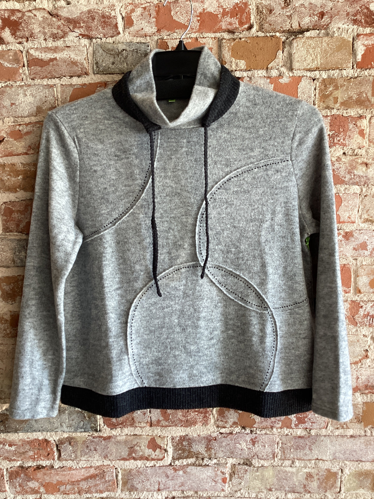 Trisha Tyler Fleece Circle Pattern Sweater