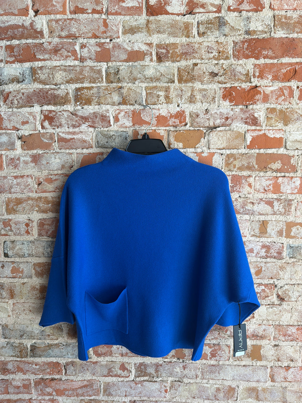 APNY Cobalt Sweater W/ Patch Pocket