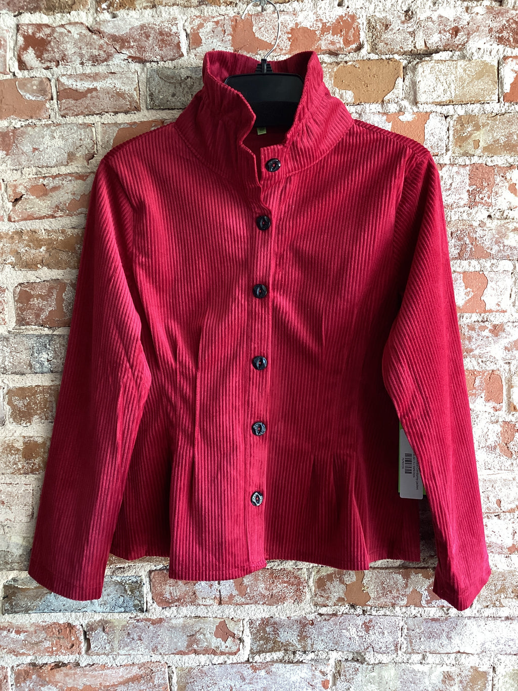 Trisha Tyler Pleated Corduroy Jacket