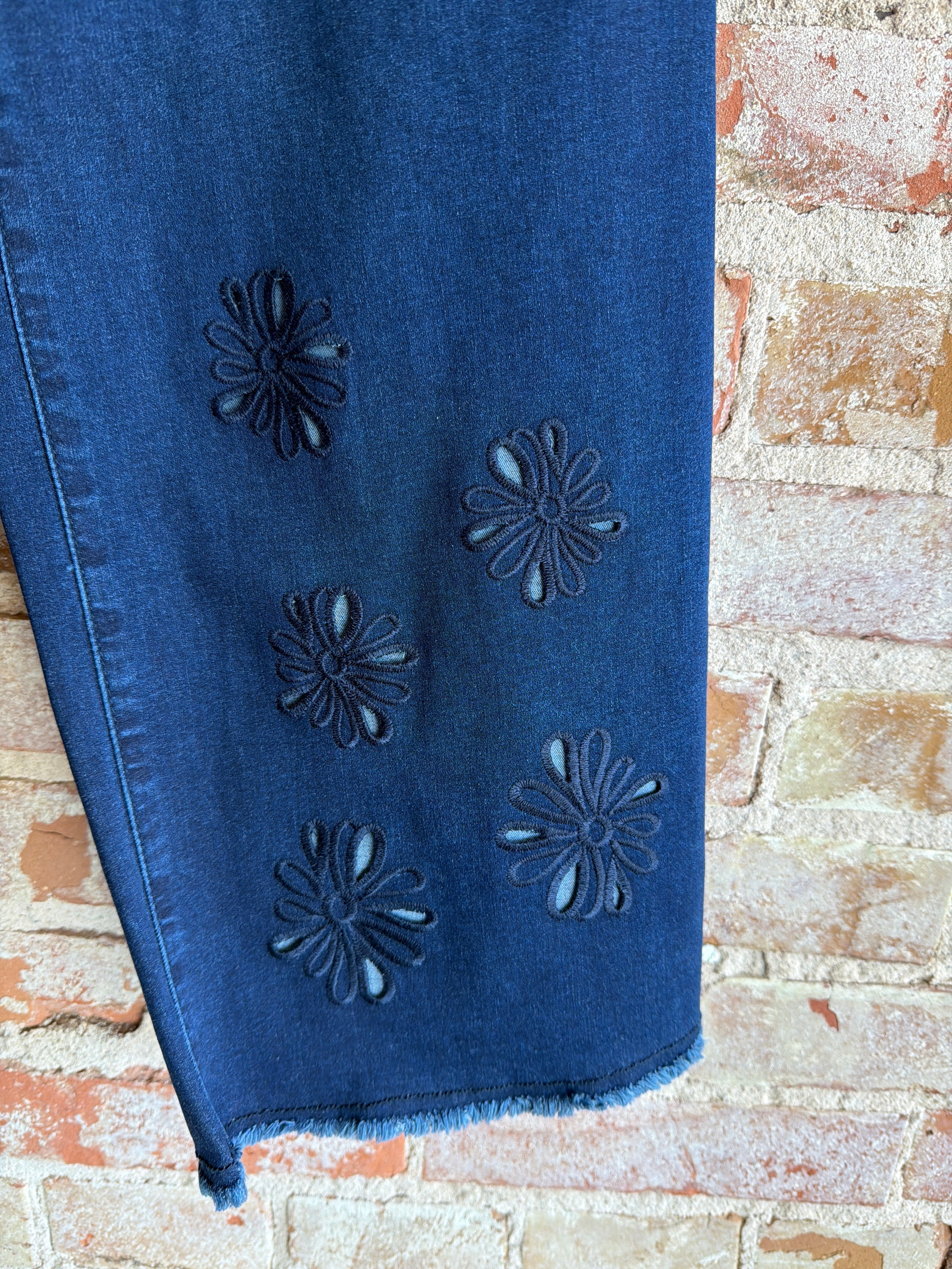 Ethyl Flower Cutout Jean