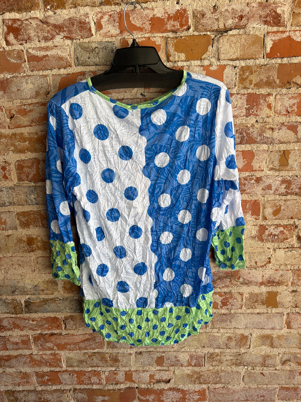Shana Dot Crinkle Top