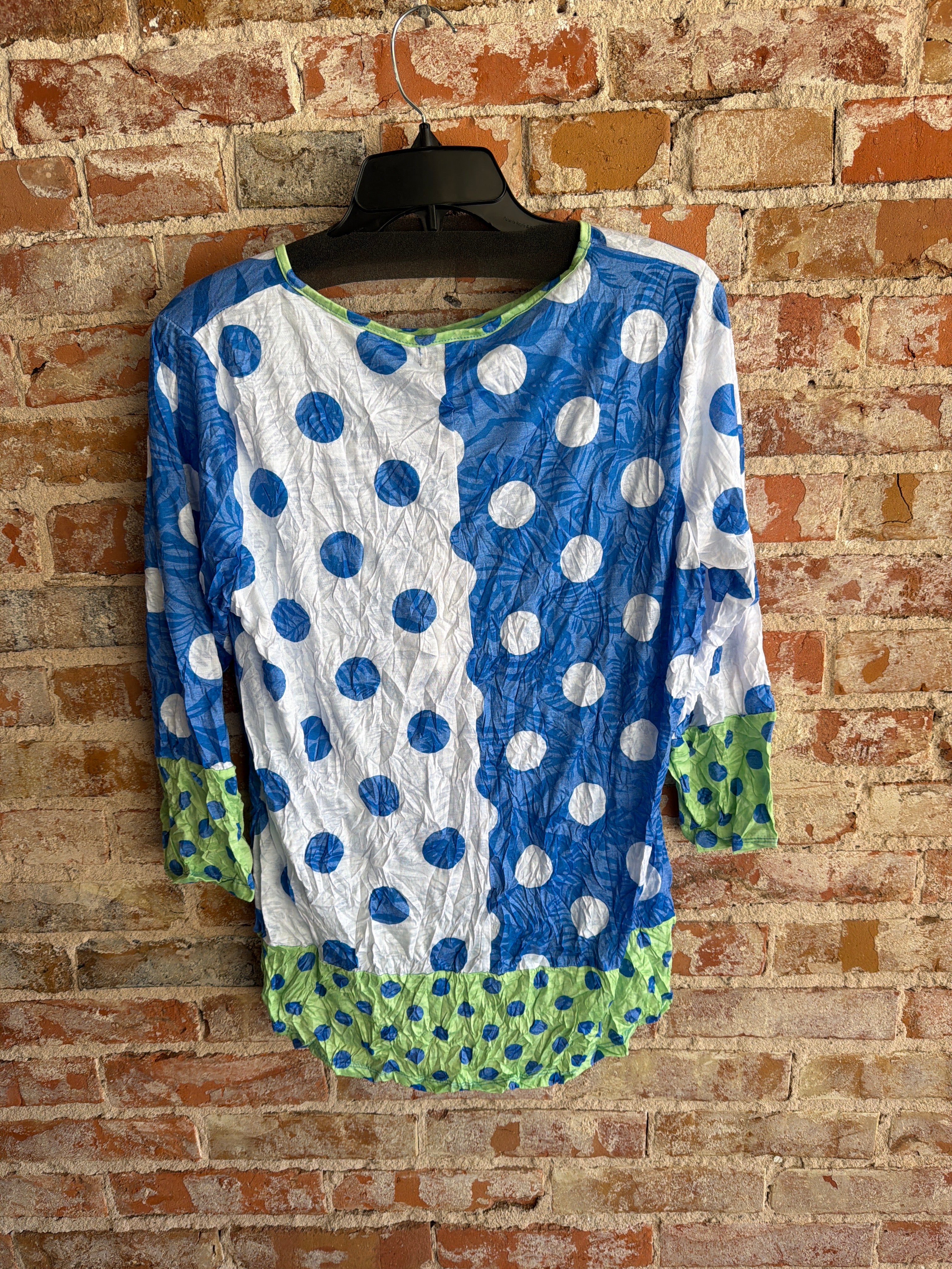 Shana Dot Crinkle Top