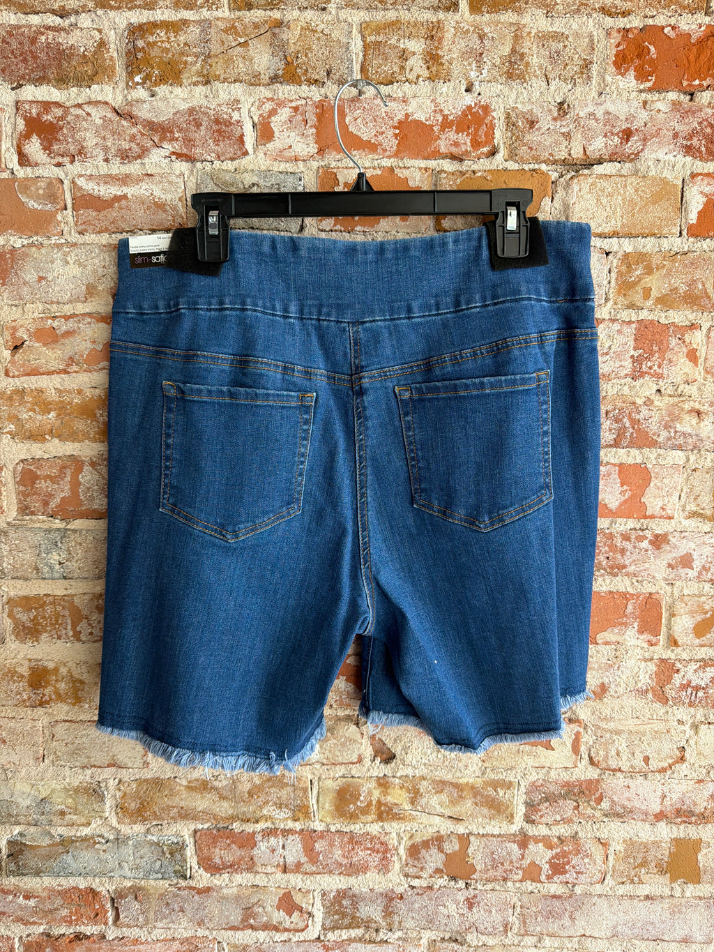 Multiples Fringe Hem Short