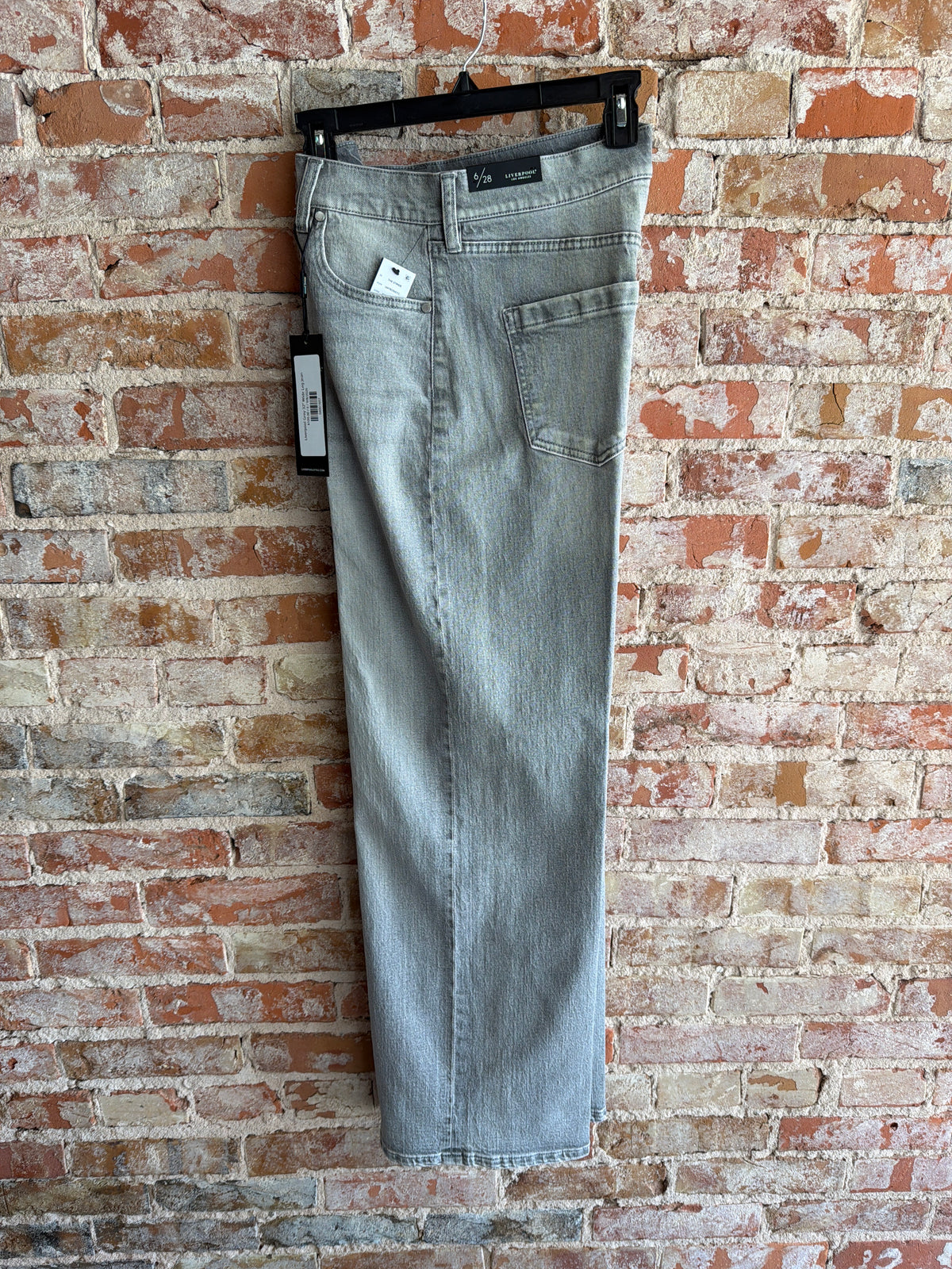 Liverpool Grey 32” Wide Leg Jean