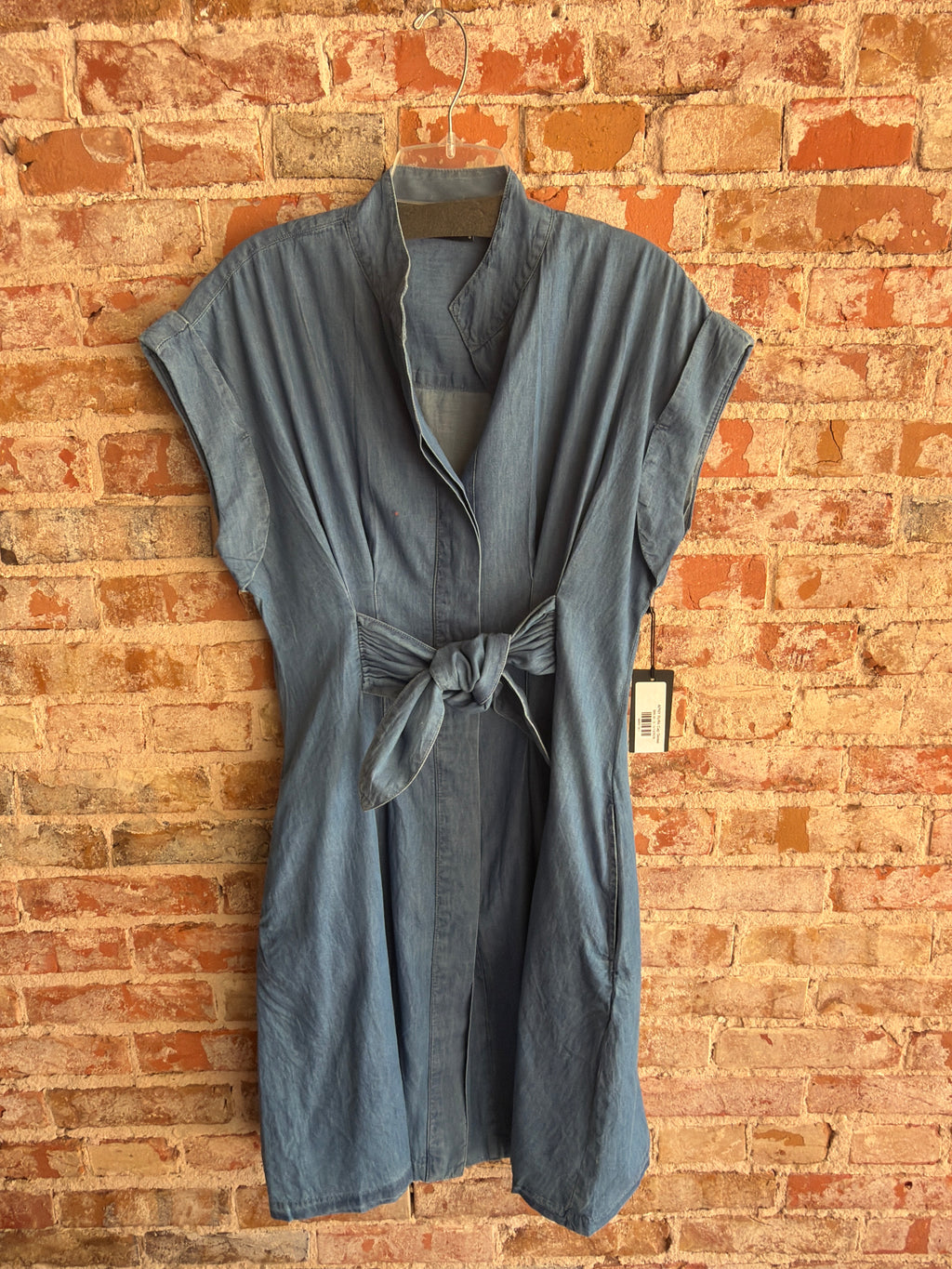 APNY Button Front Shirt Dress