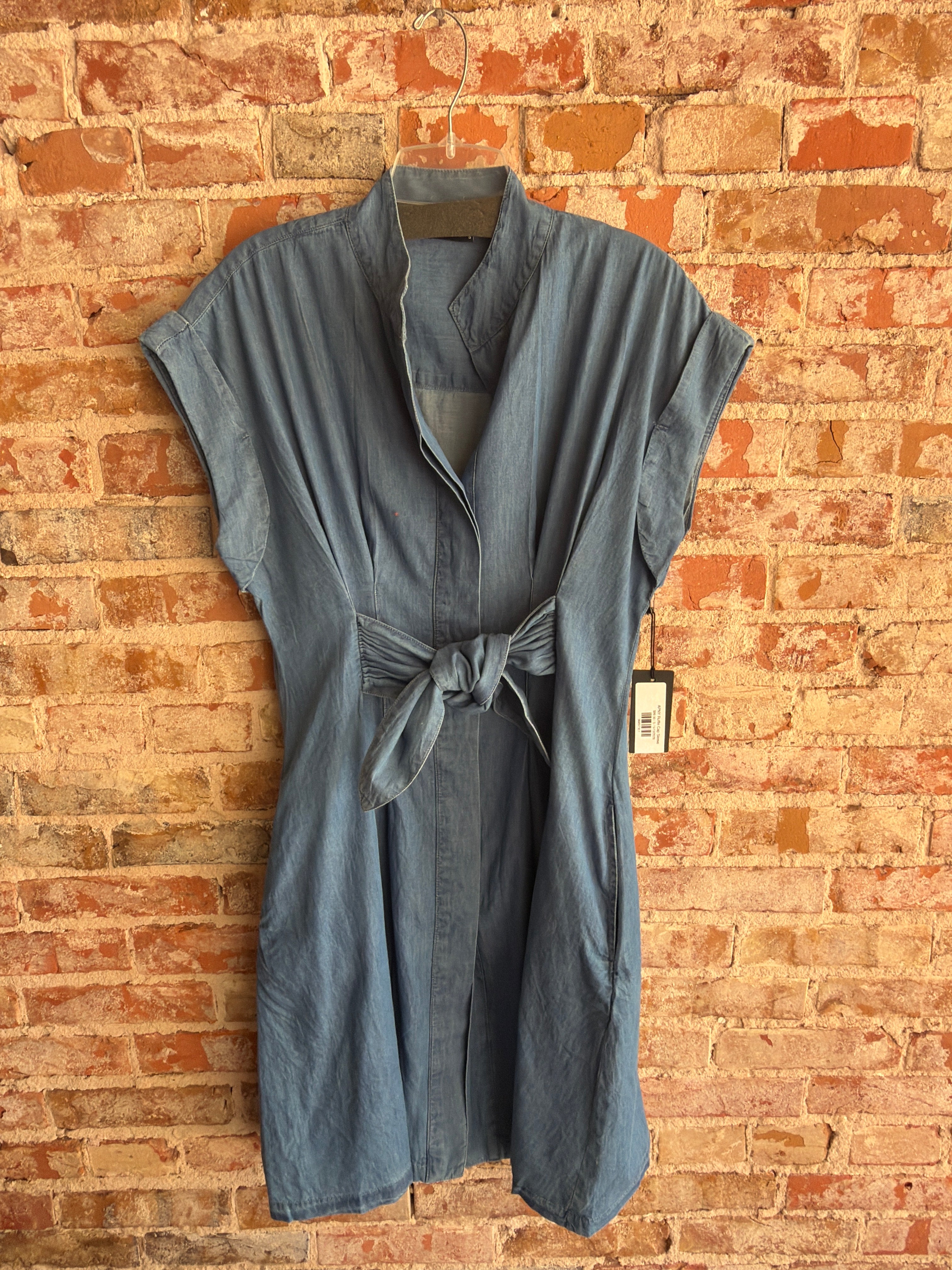 APNY Button Front Shirt Dress
