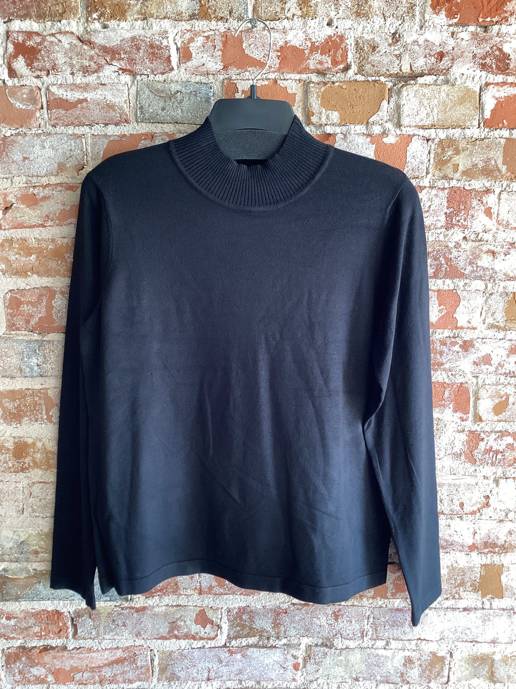 Multiples Knit L/S Mock NK Sweater