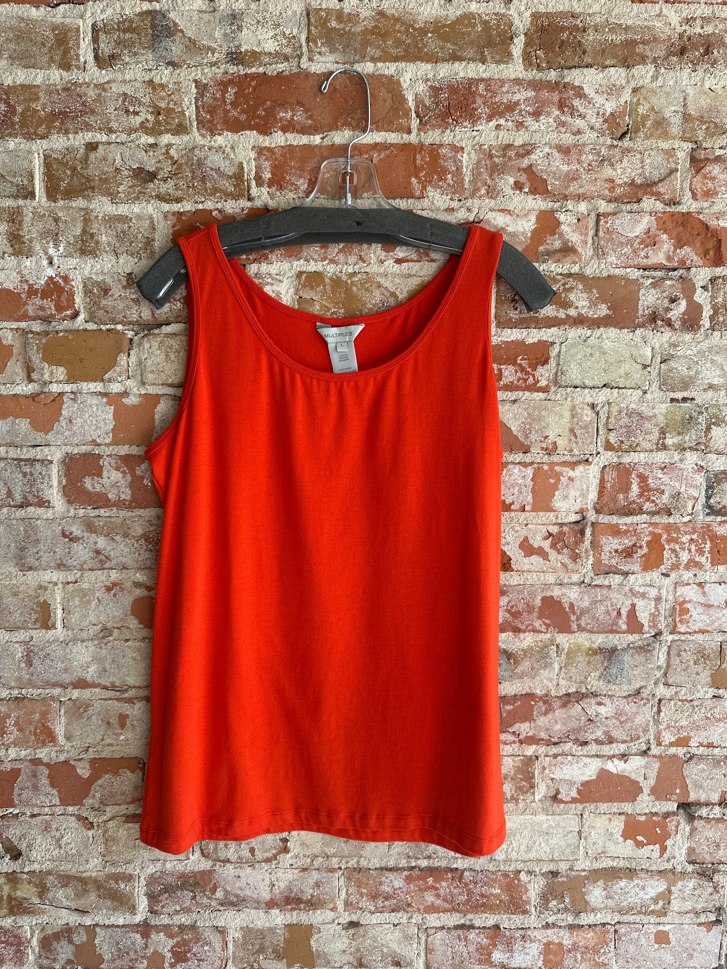 Multiples Plain Orange Tank