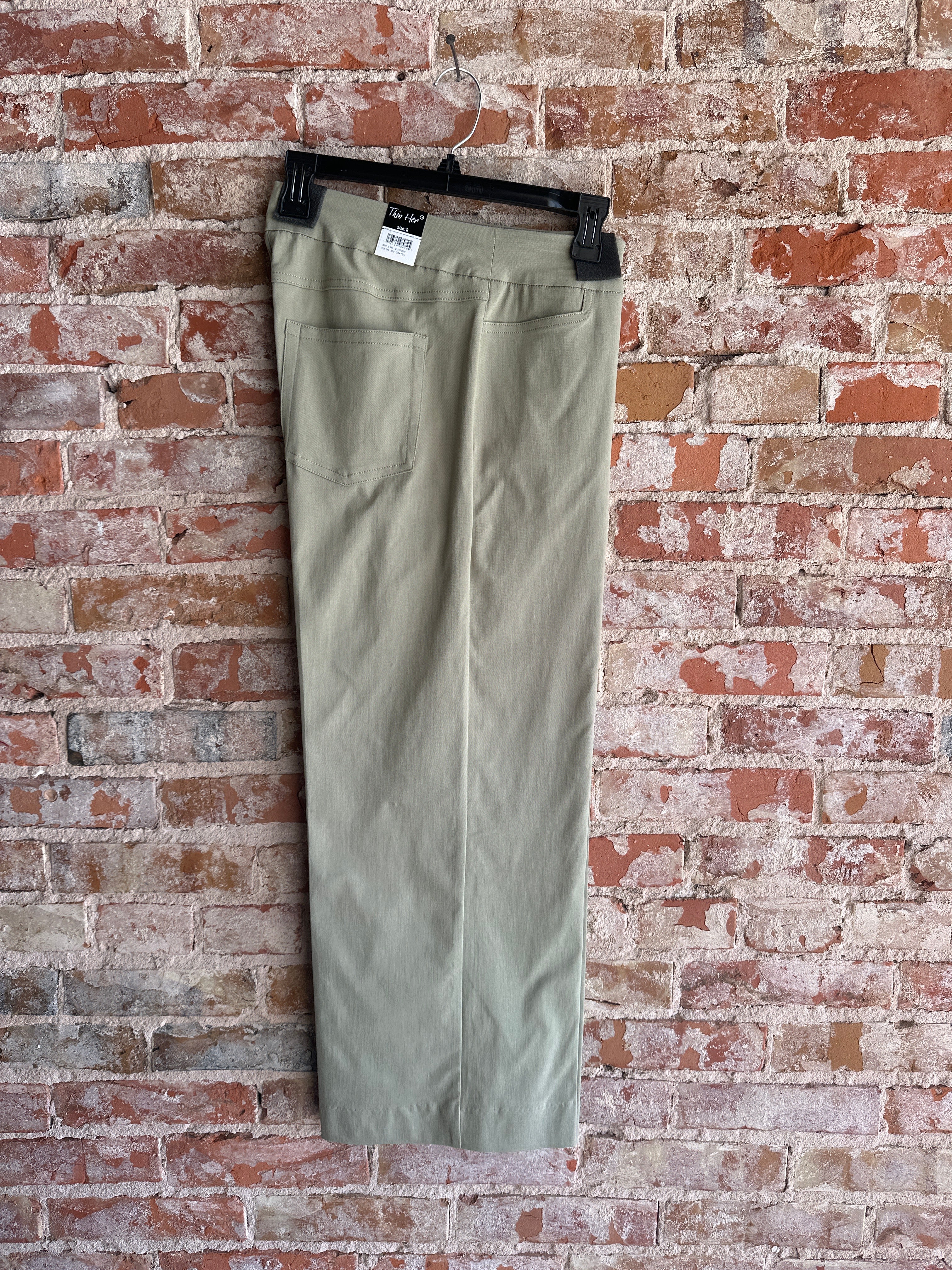 Thin Her Pull on Wide Leg Pant