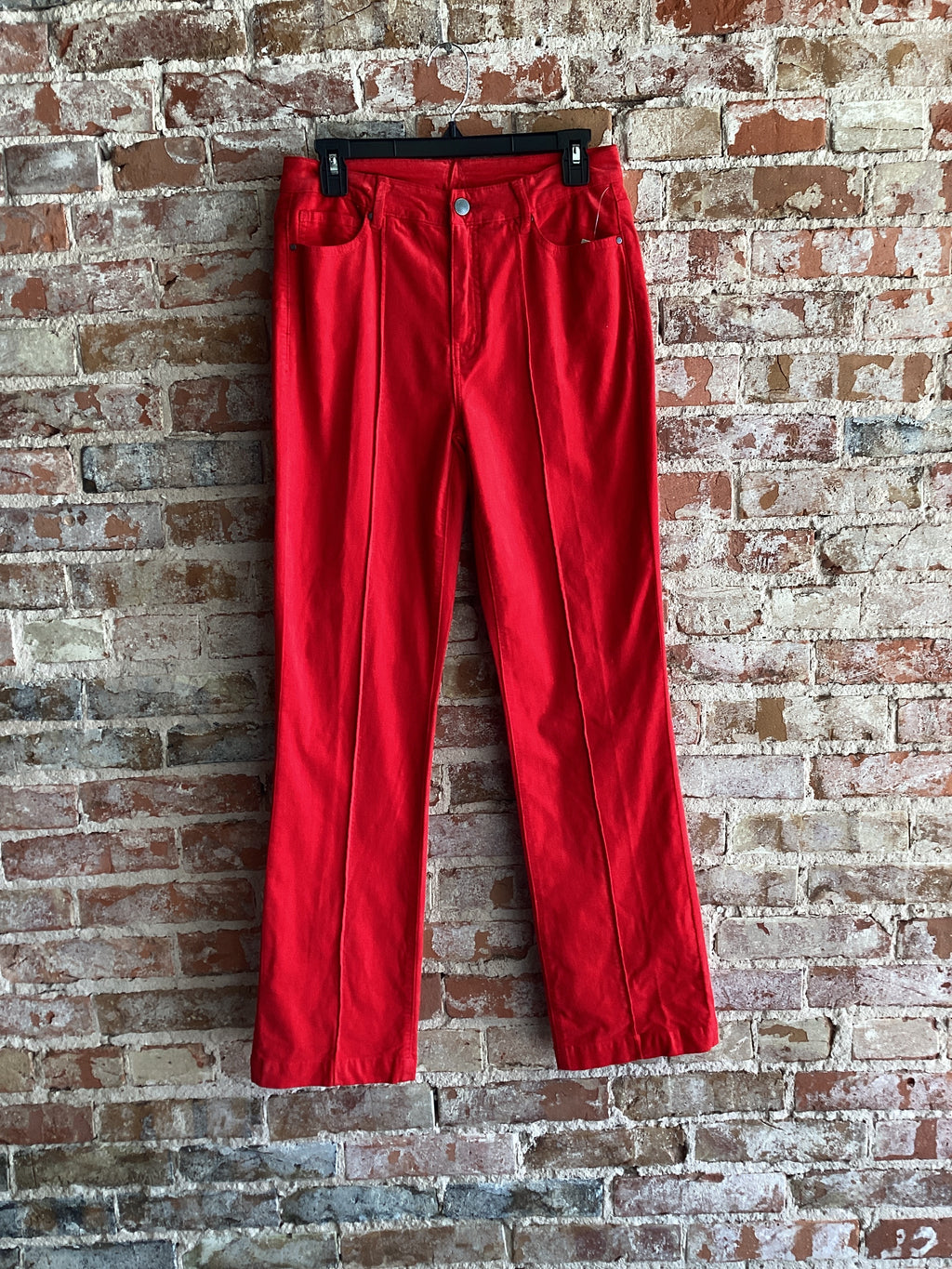 A La Carte Velvet Red Pants