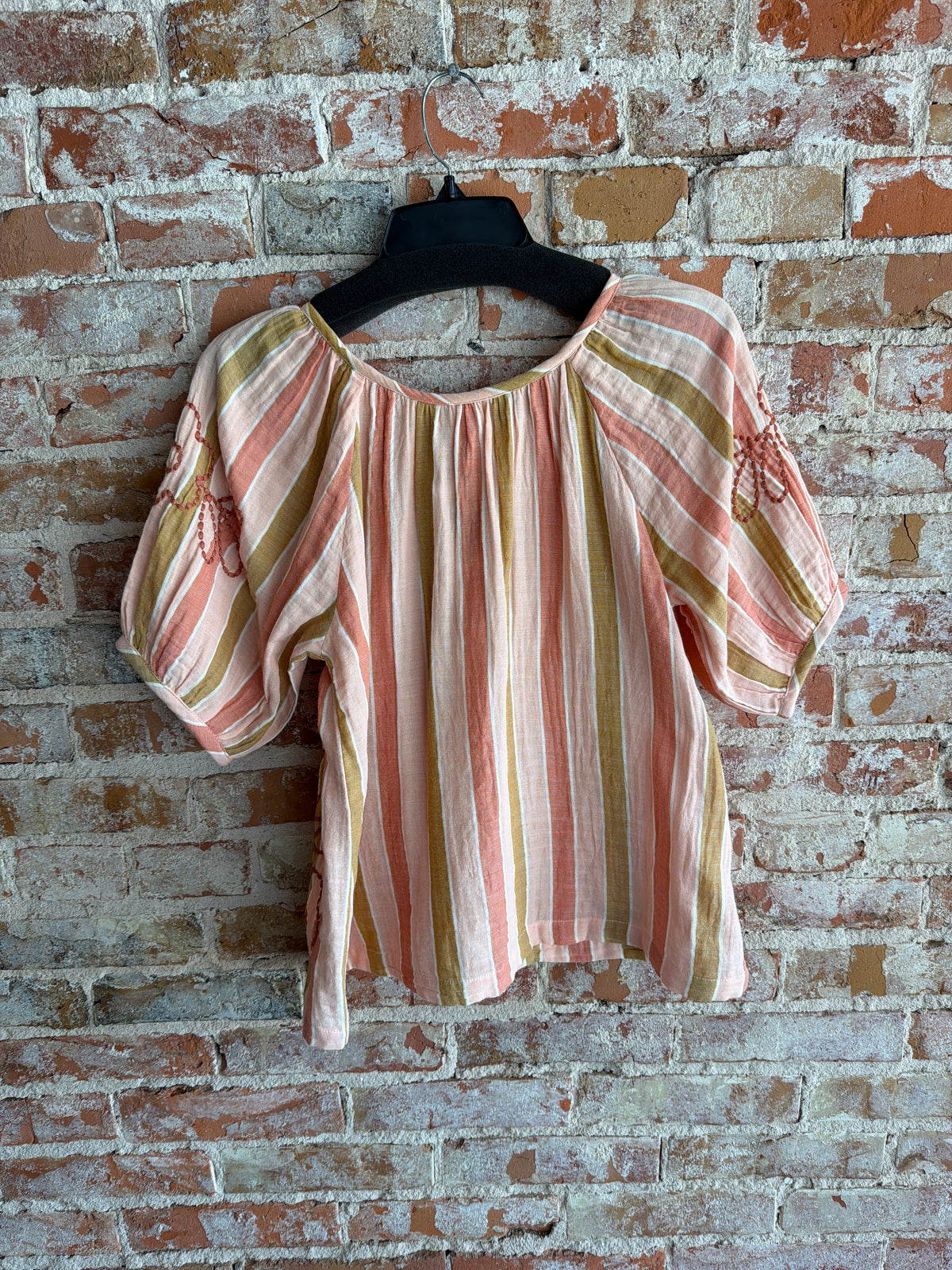 Ivy Jane Stripped Embroidered Top