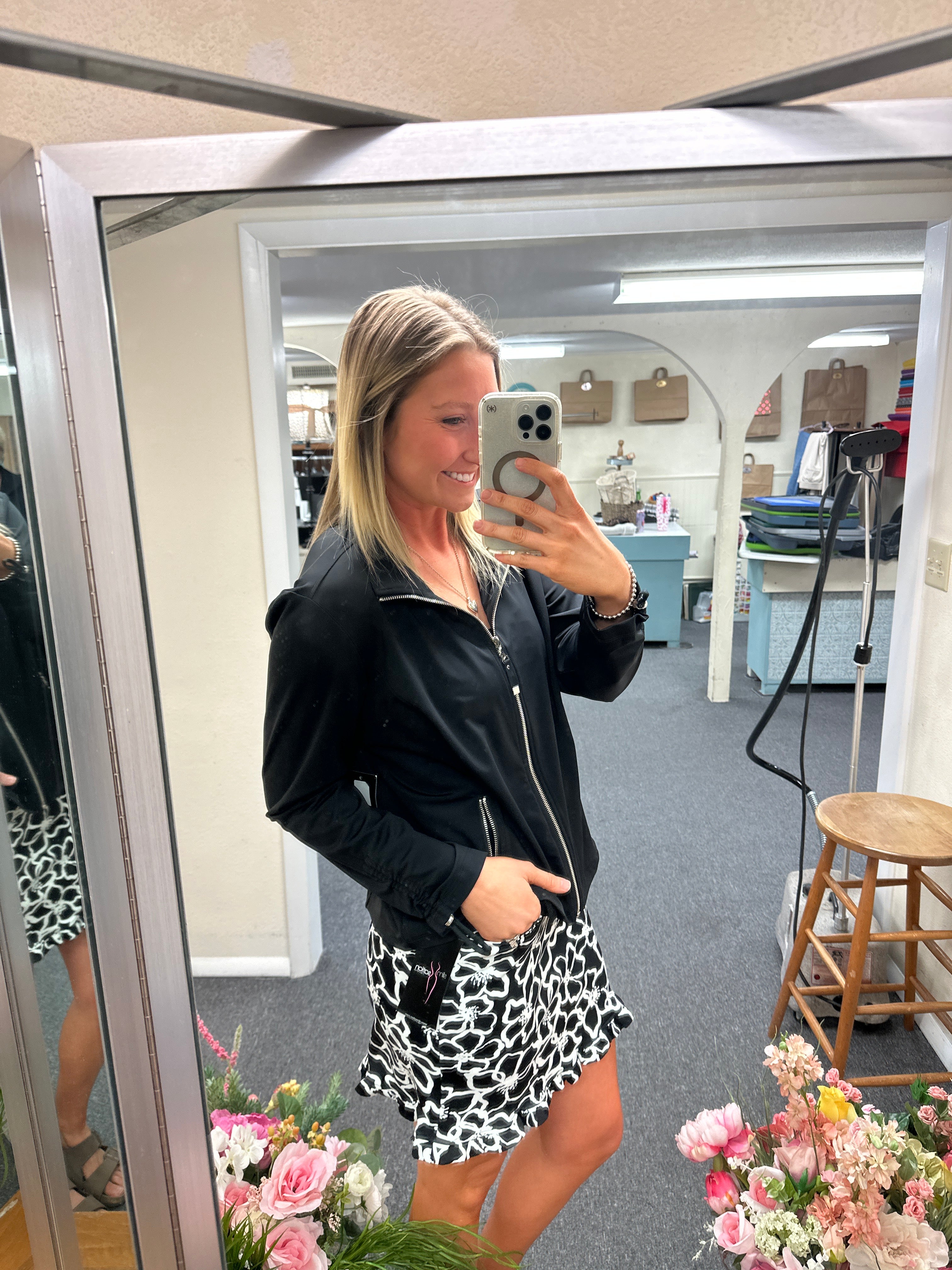 Multiples Zip Front Jacket
