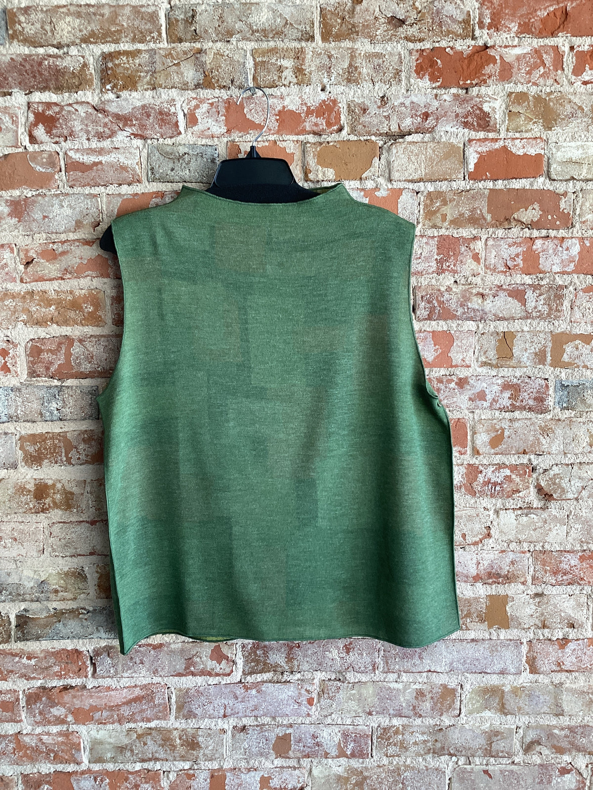 Trisha Tyler Wispy Block Reversible Mockneck Tank