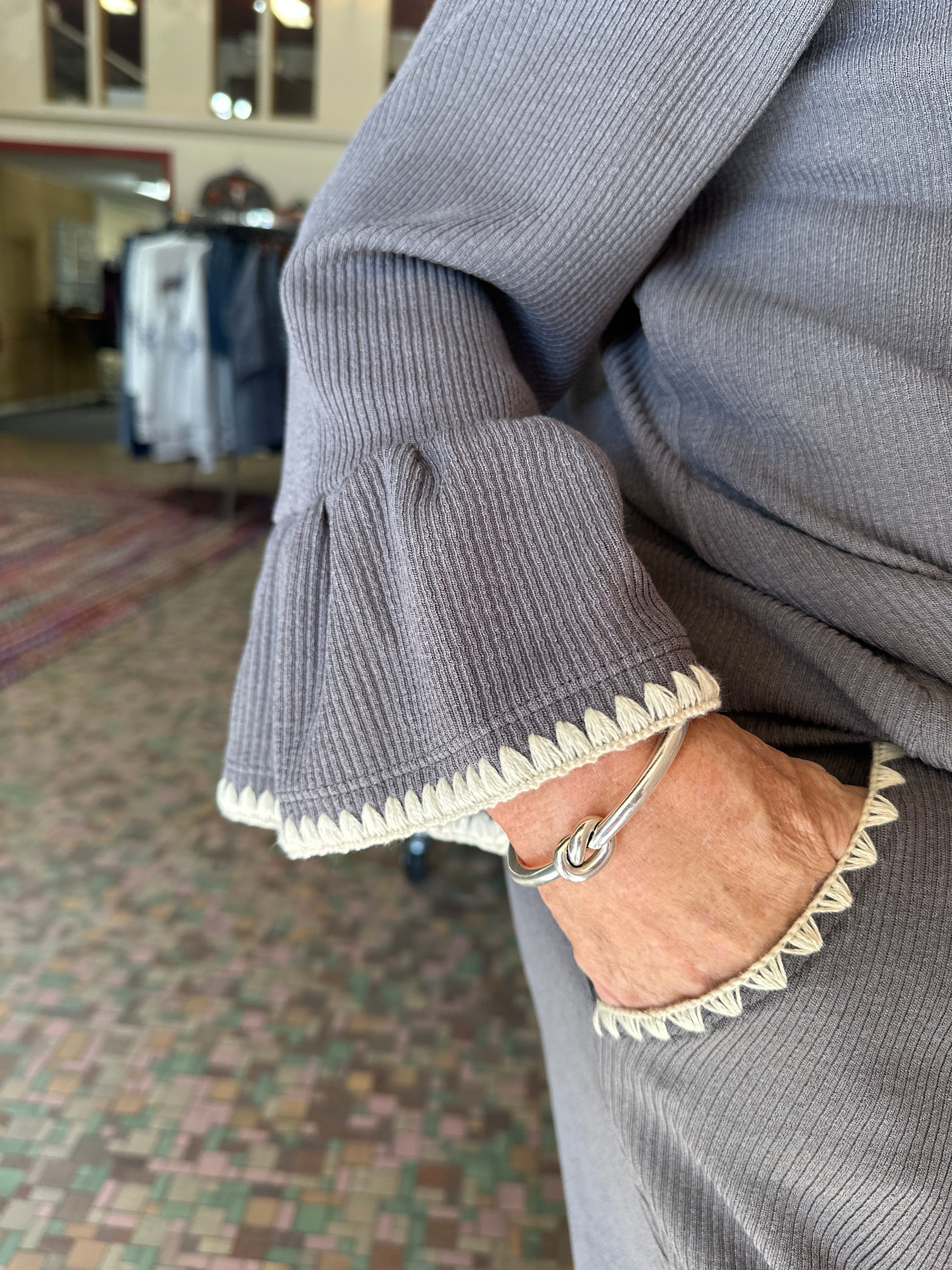 Multiples 3/4 zip Jacket