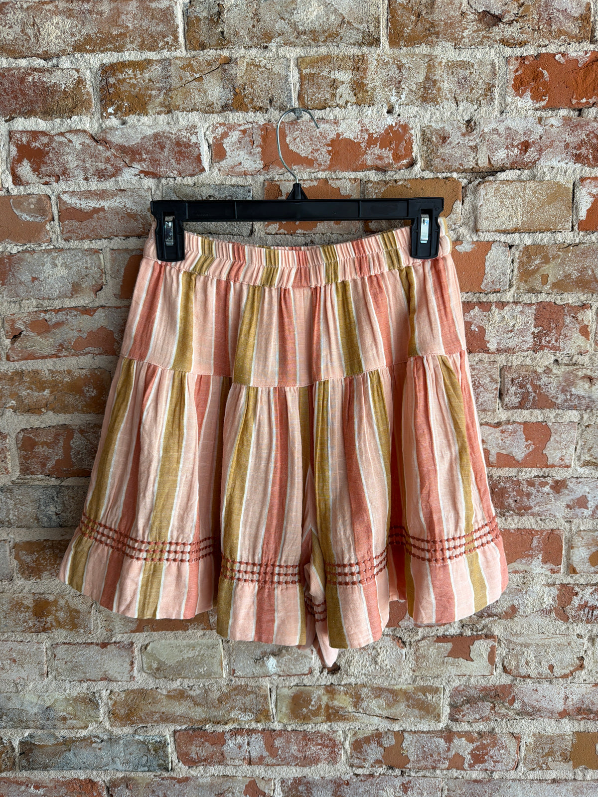 Ivy Jane Coral Striped Shorts