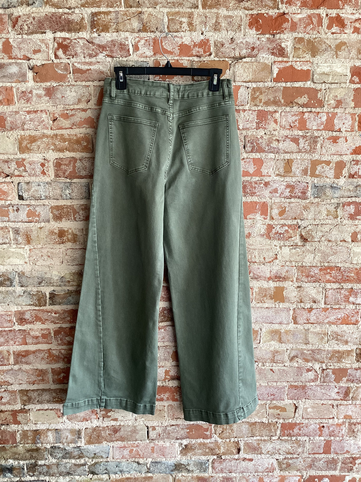 APNY Olive Wide Leg Jean
