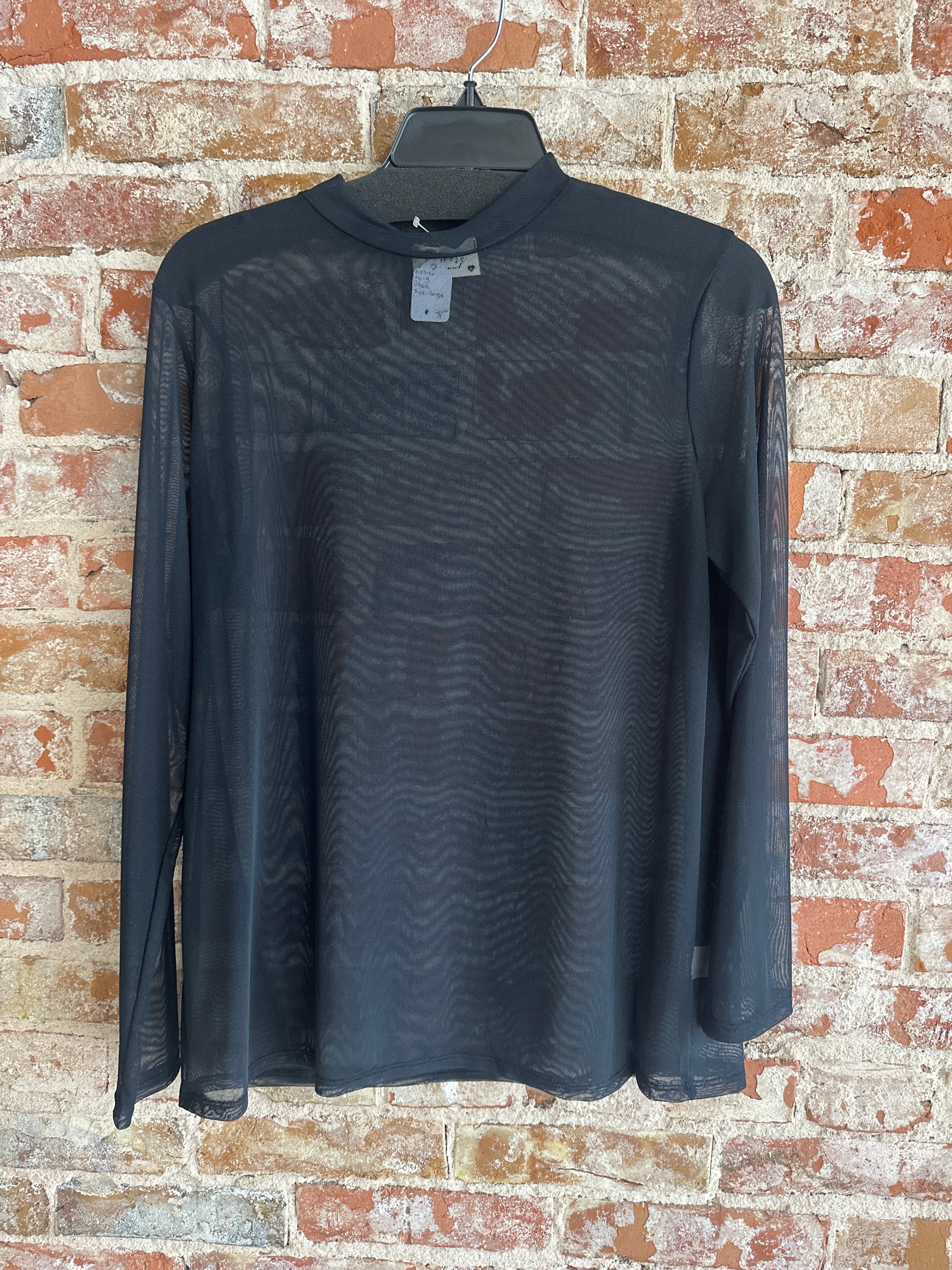 Avery Blackout sheer top